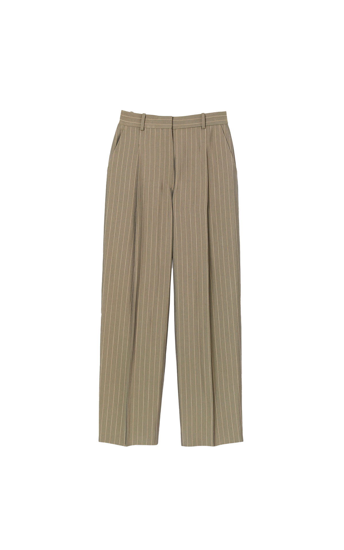 Camel suit pants with striped print sandro outlet barcelona la roca village