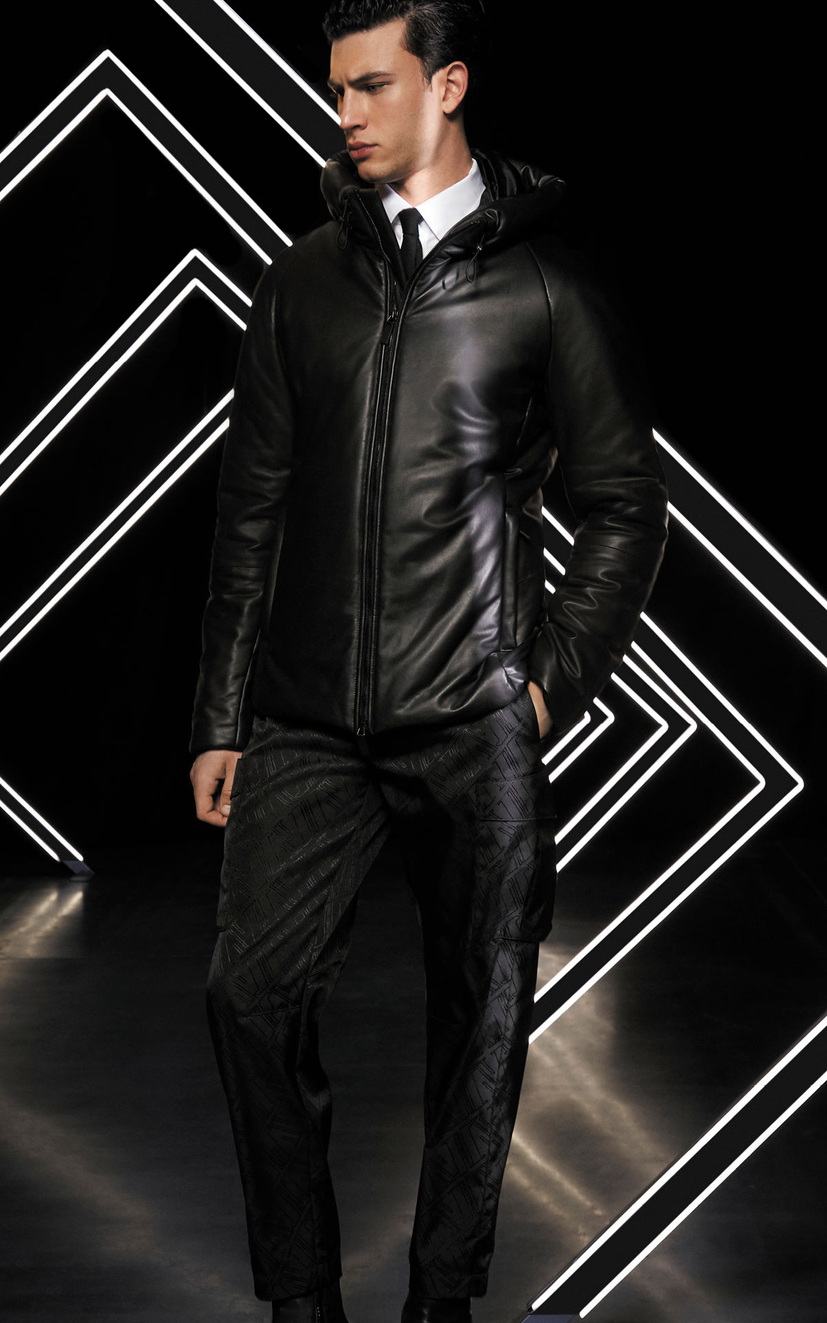 Models dressed on Armani clothes