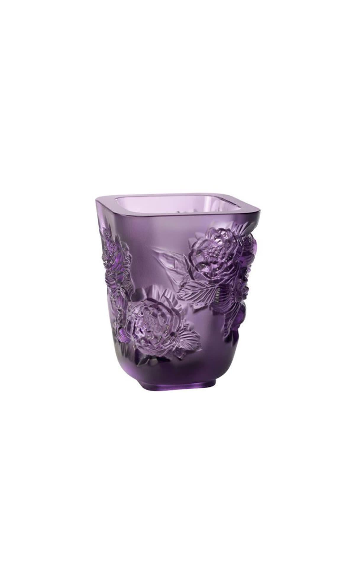 Lalique Vase piviones purple small  from Bicester Village