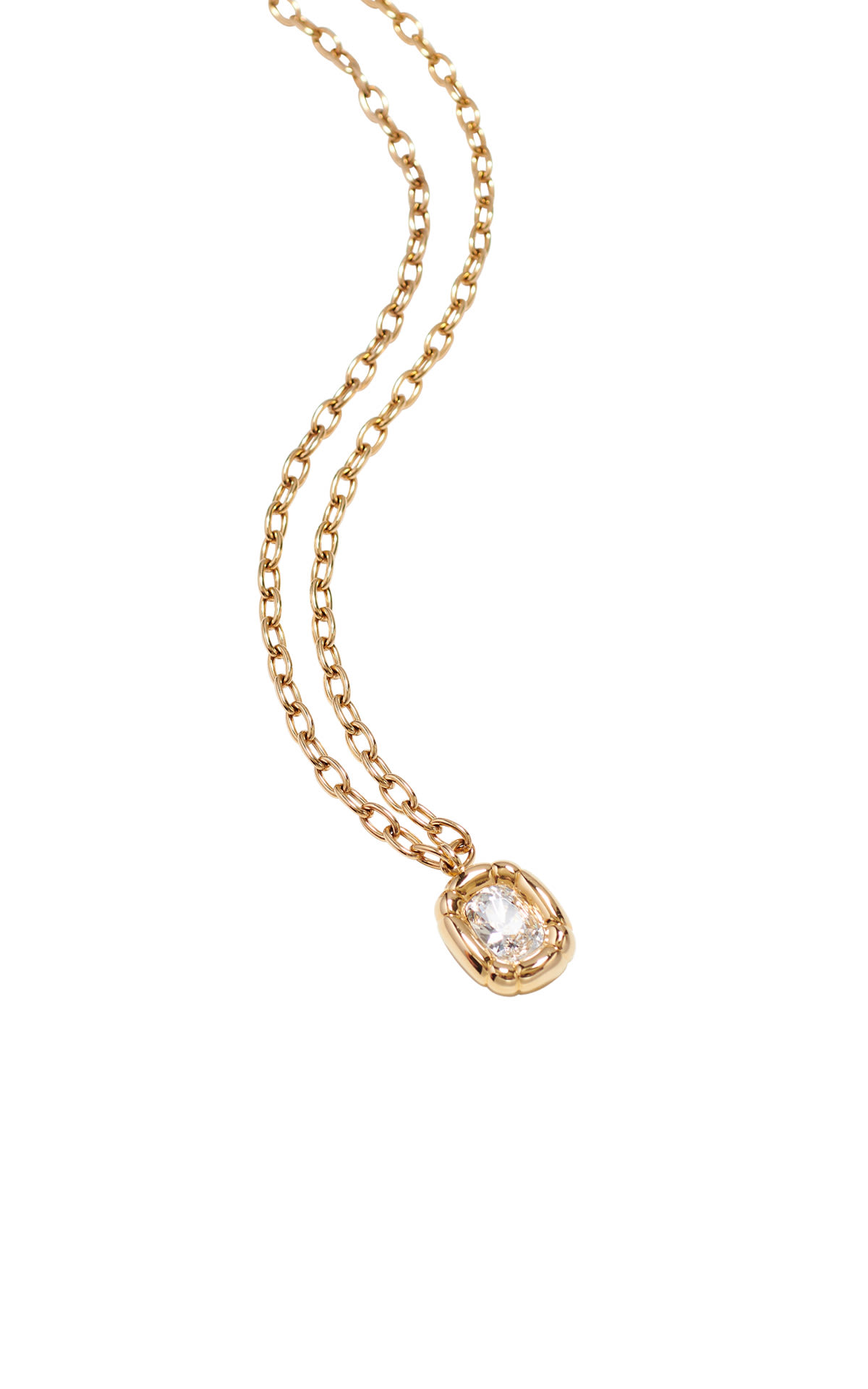 Collar de oro con colgante de diamante Swarvoski outlet barcelona la roca village