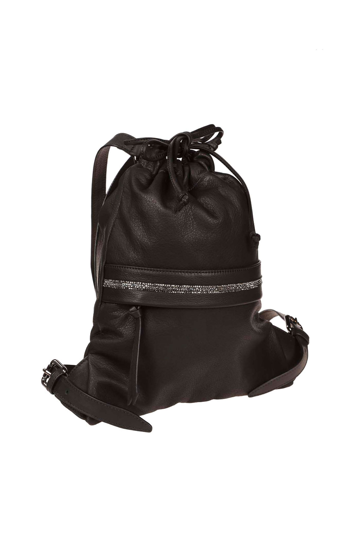 Eleventy Black drawstring bag from Bicester Village