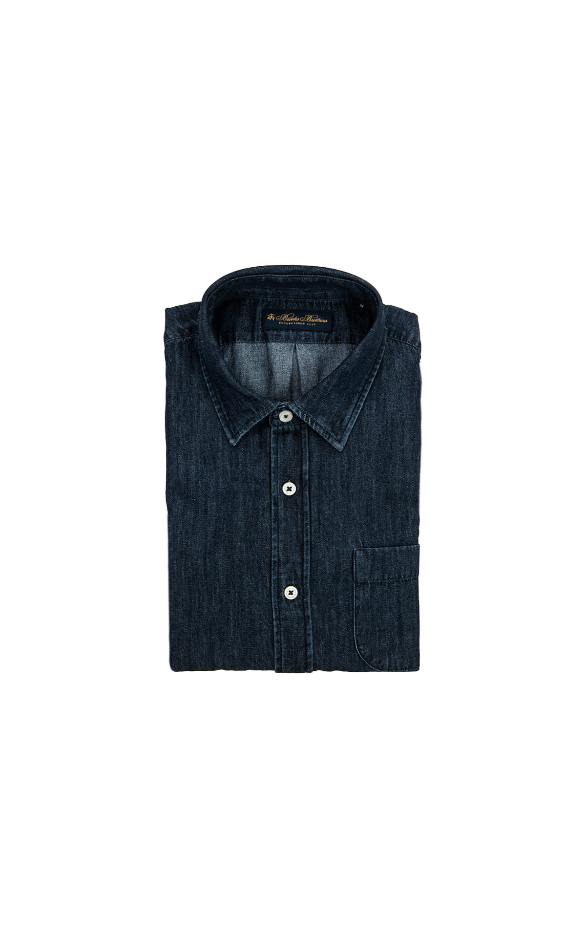 BROOKS BROTHERS Blue denim shirt