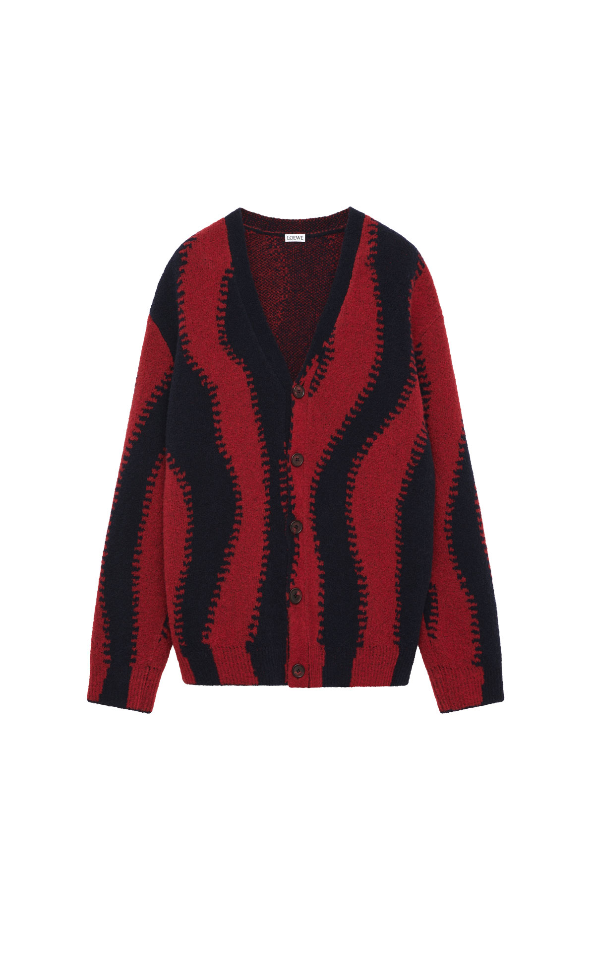 Loewe Navy & red cardigan from Bicester Village
