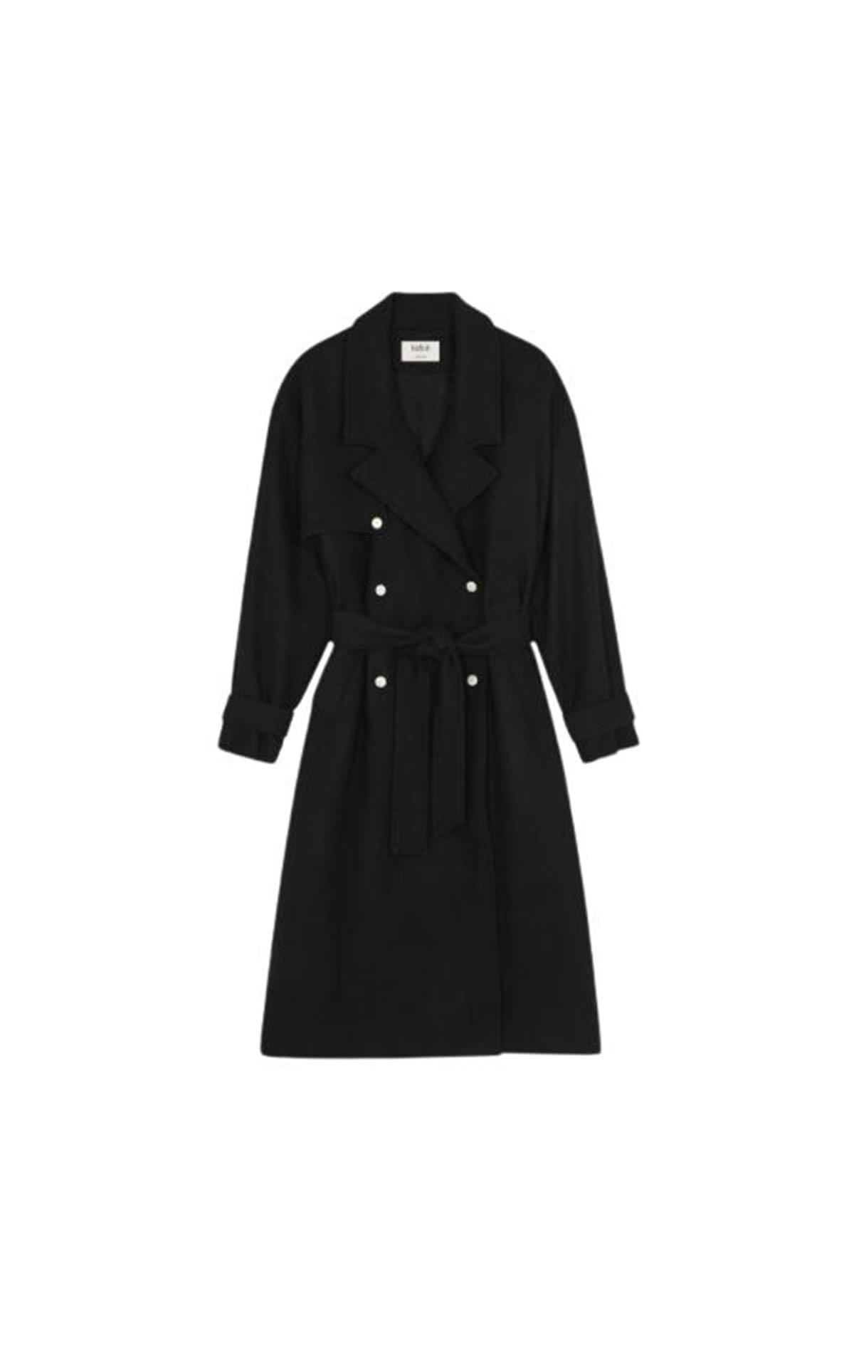 ba&sh Lain coat black from Bicester Village