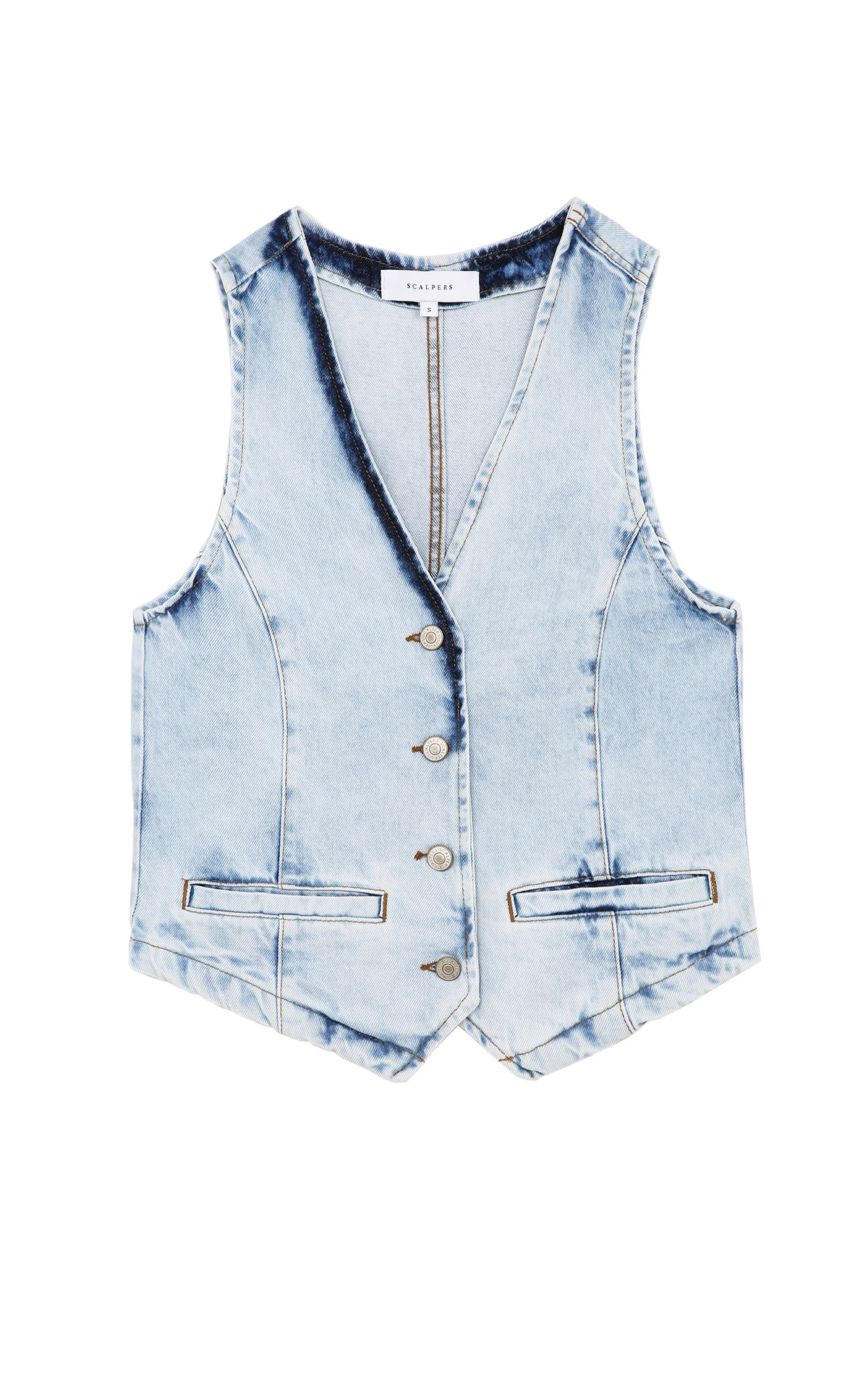 Denim vest scalpers woman