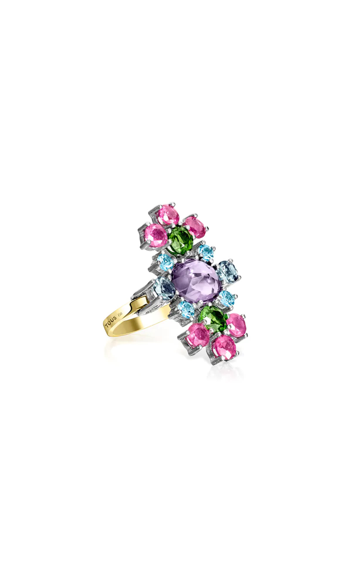 Ring with colored diamonds Tous
