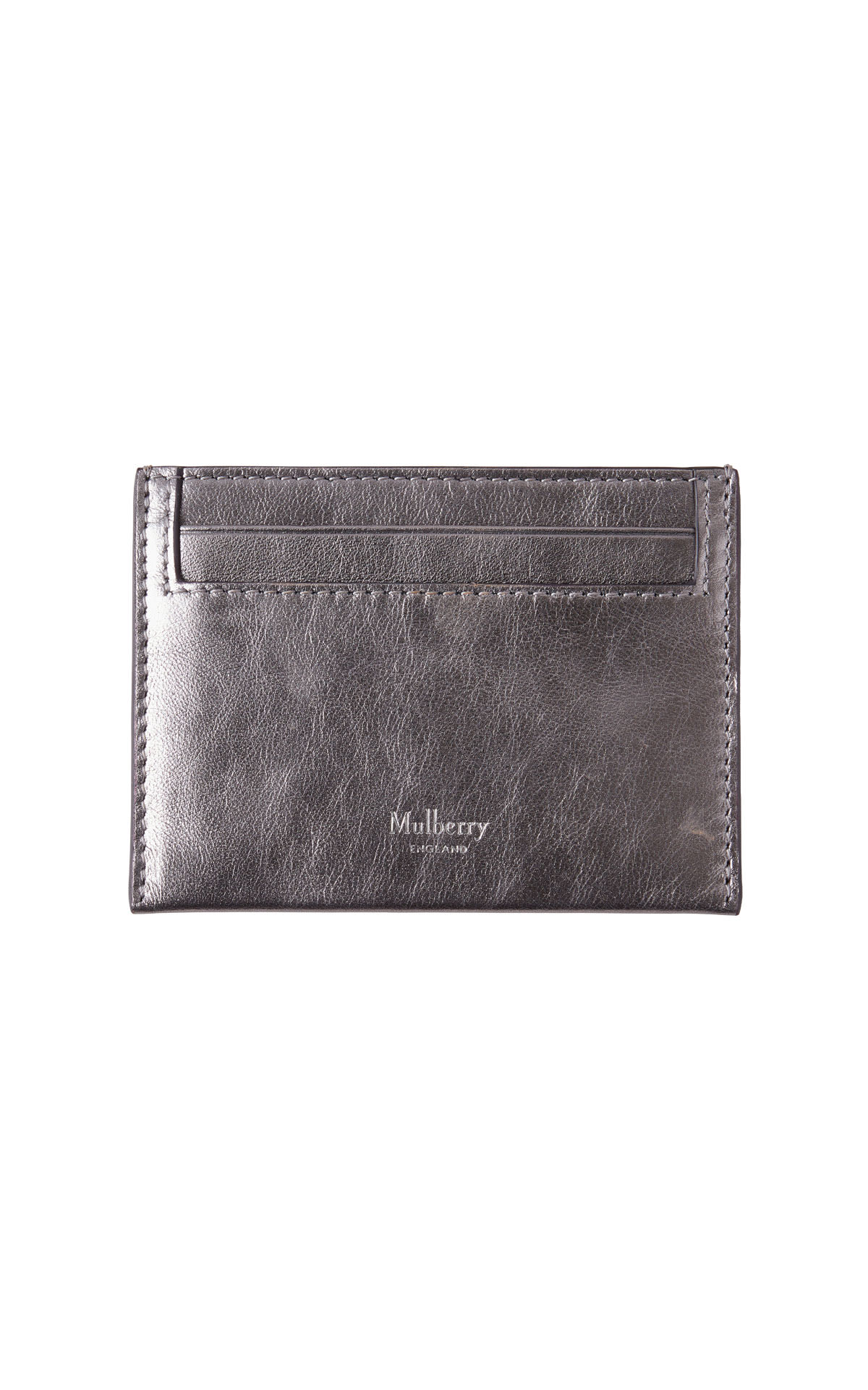 Mulberry Continental credit card slip metallic from Bicester Village
