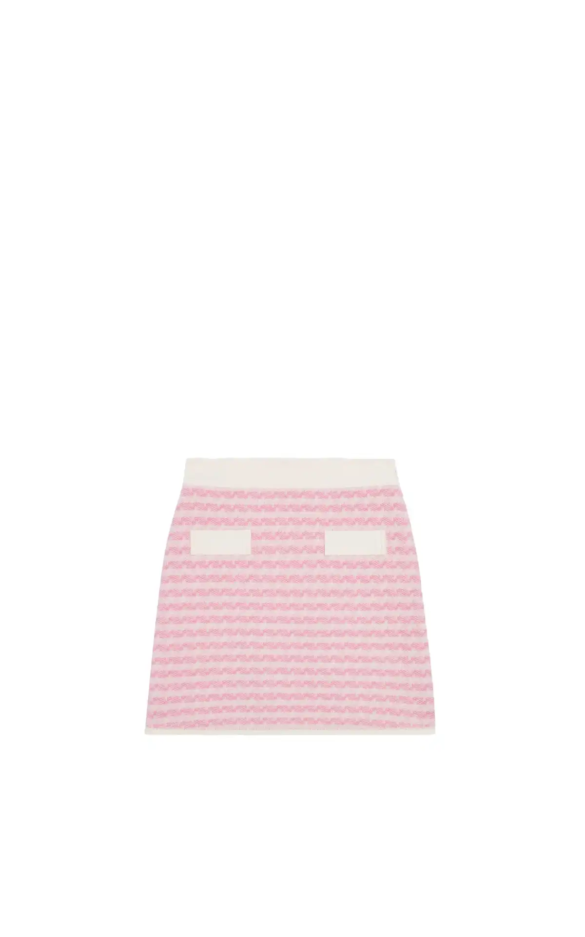 Short pink two-tone knit skirt Claudie Pierlot La Vallée Village