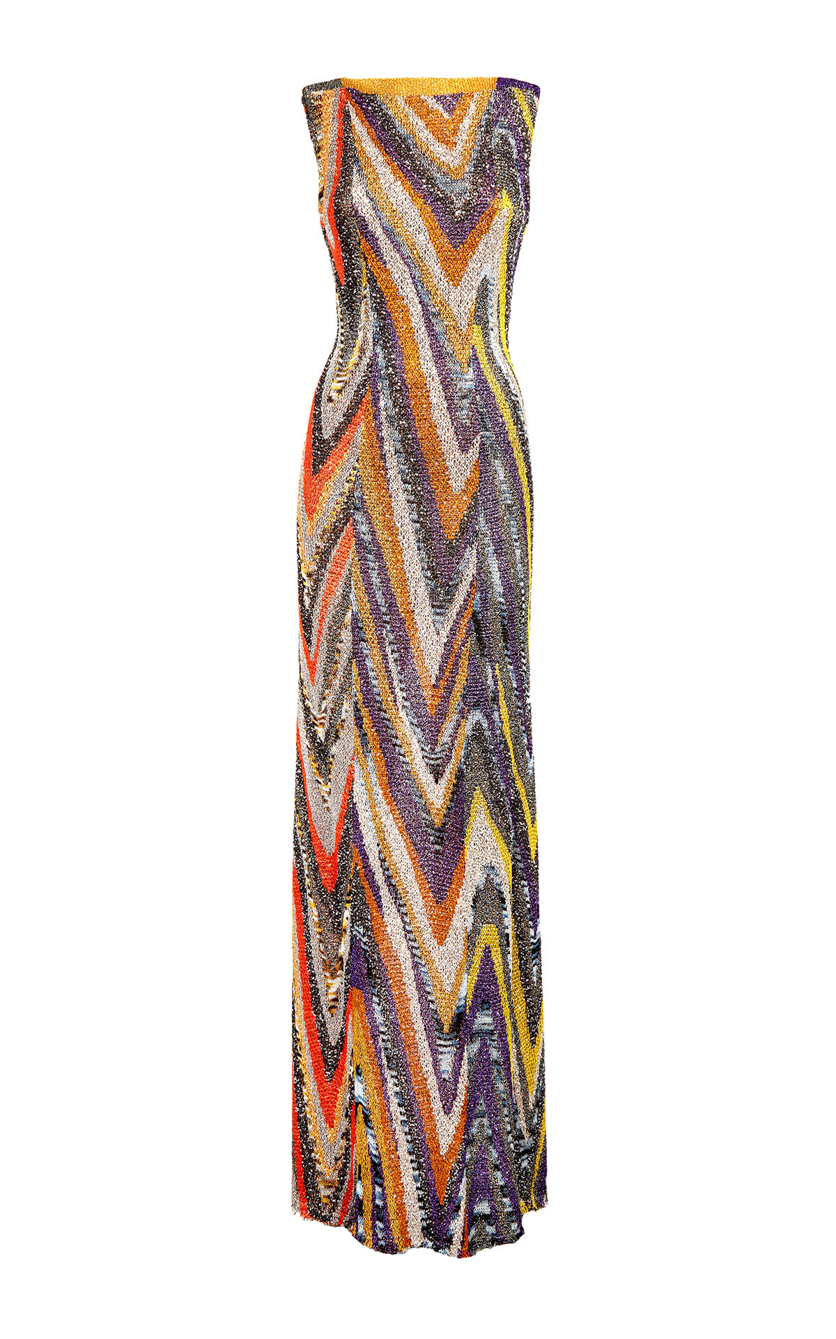 MIssoni Long sleeveless knitted lace dress