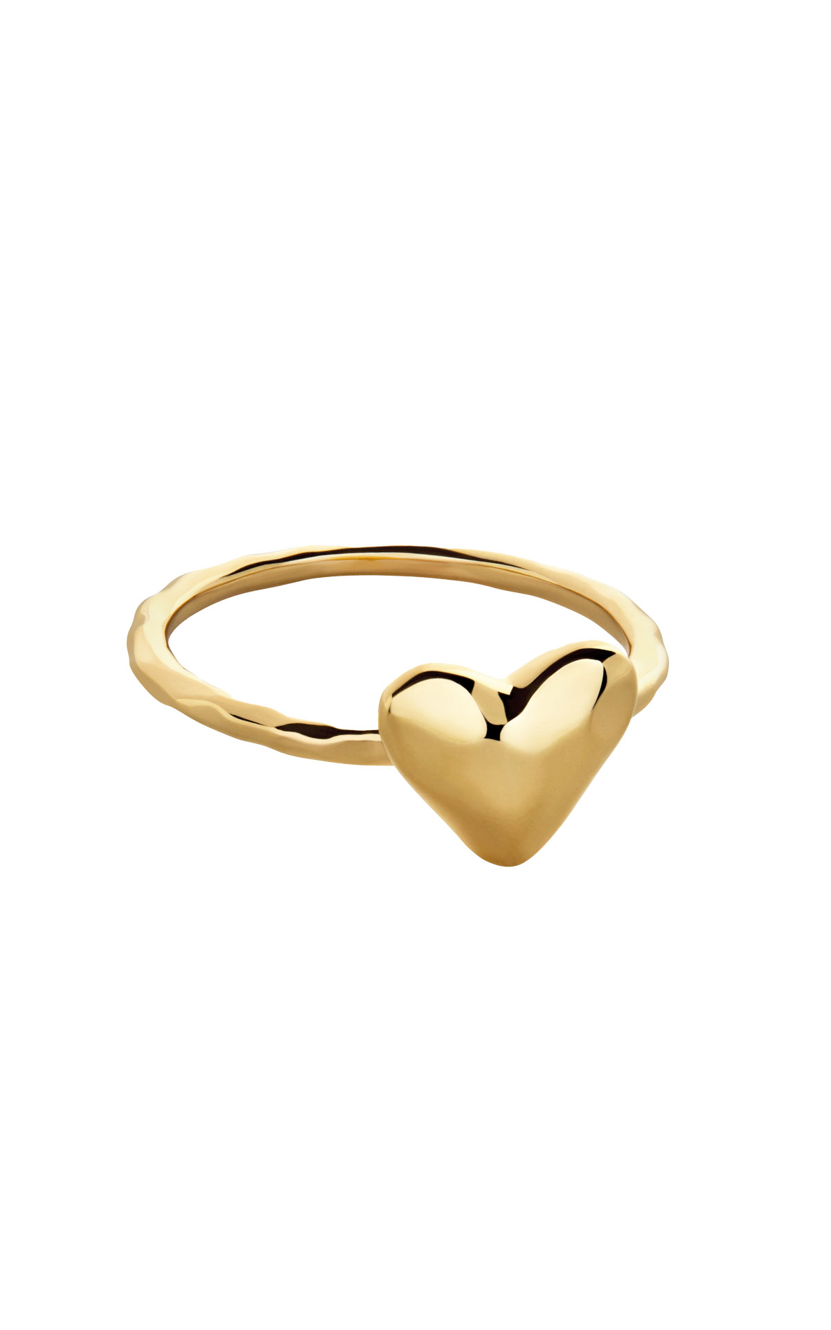 Monica Vinader 18K Gold Vermeil Heart Stacking Ring from Bicester Village