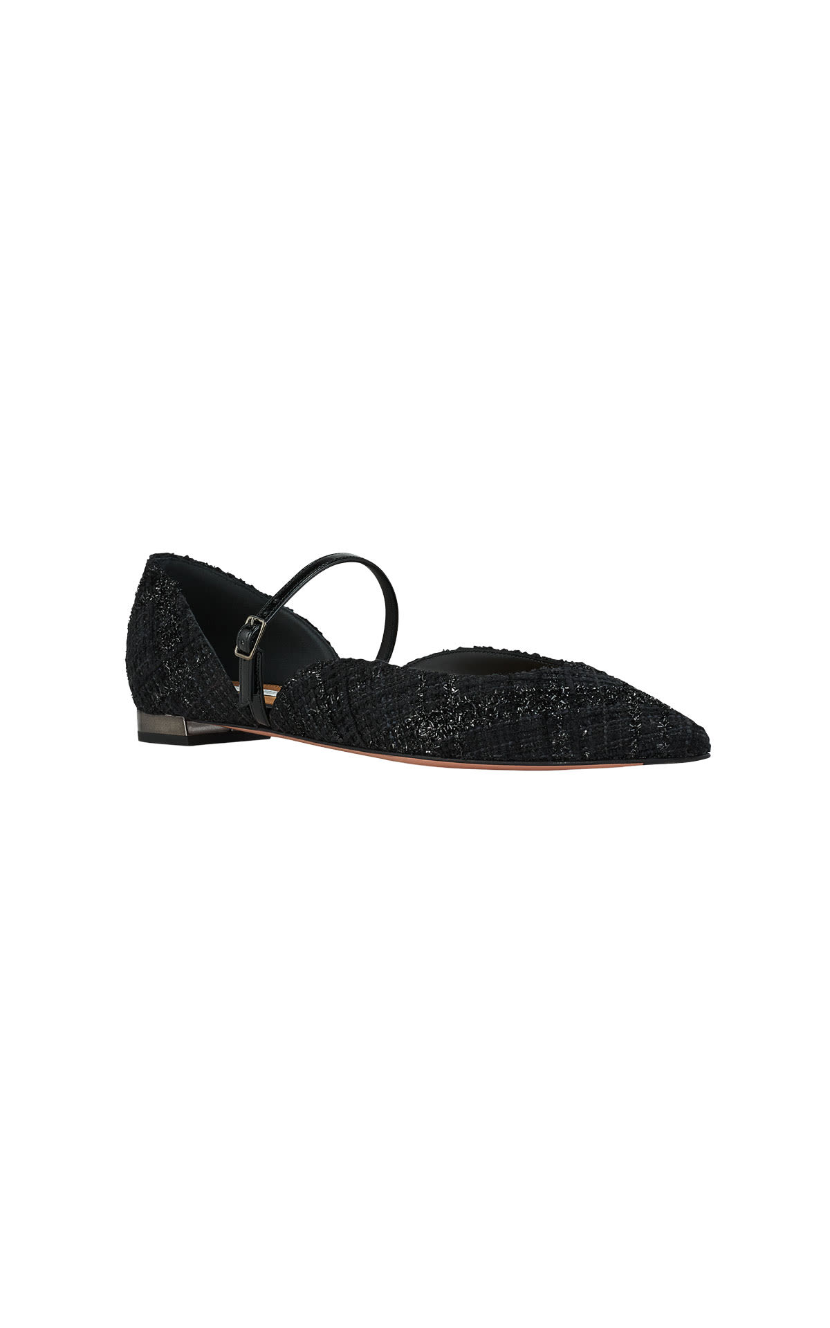 Aquazzura Belleza flat black from Bicester Village