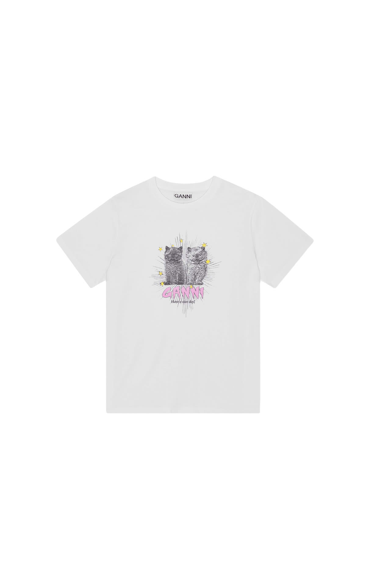 Ganni Cat t-shirt from Bicester Village