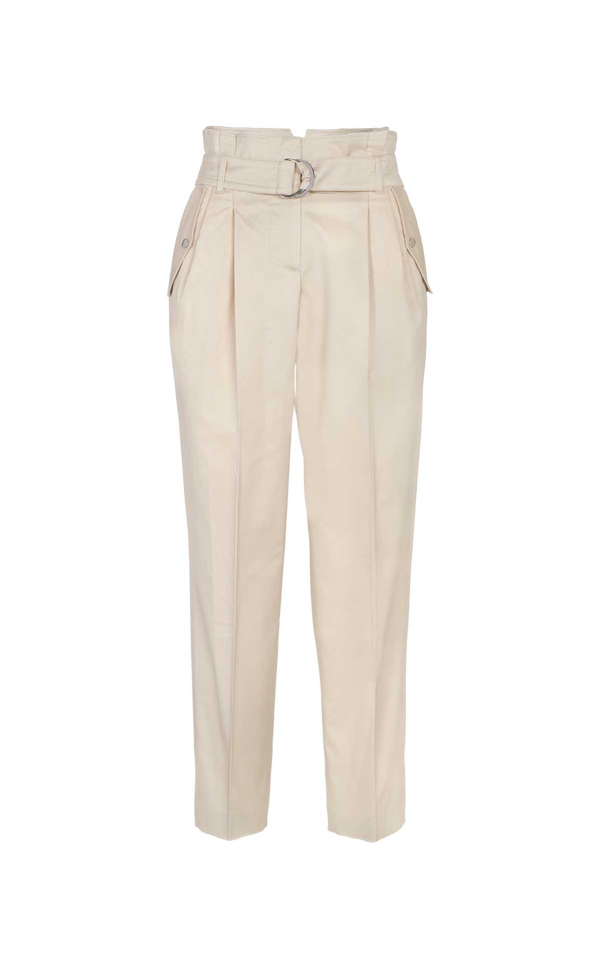 Beige pants with buckle at the waist ba&sh