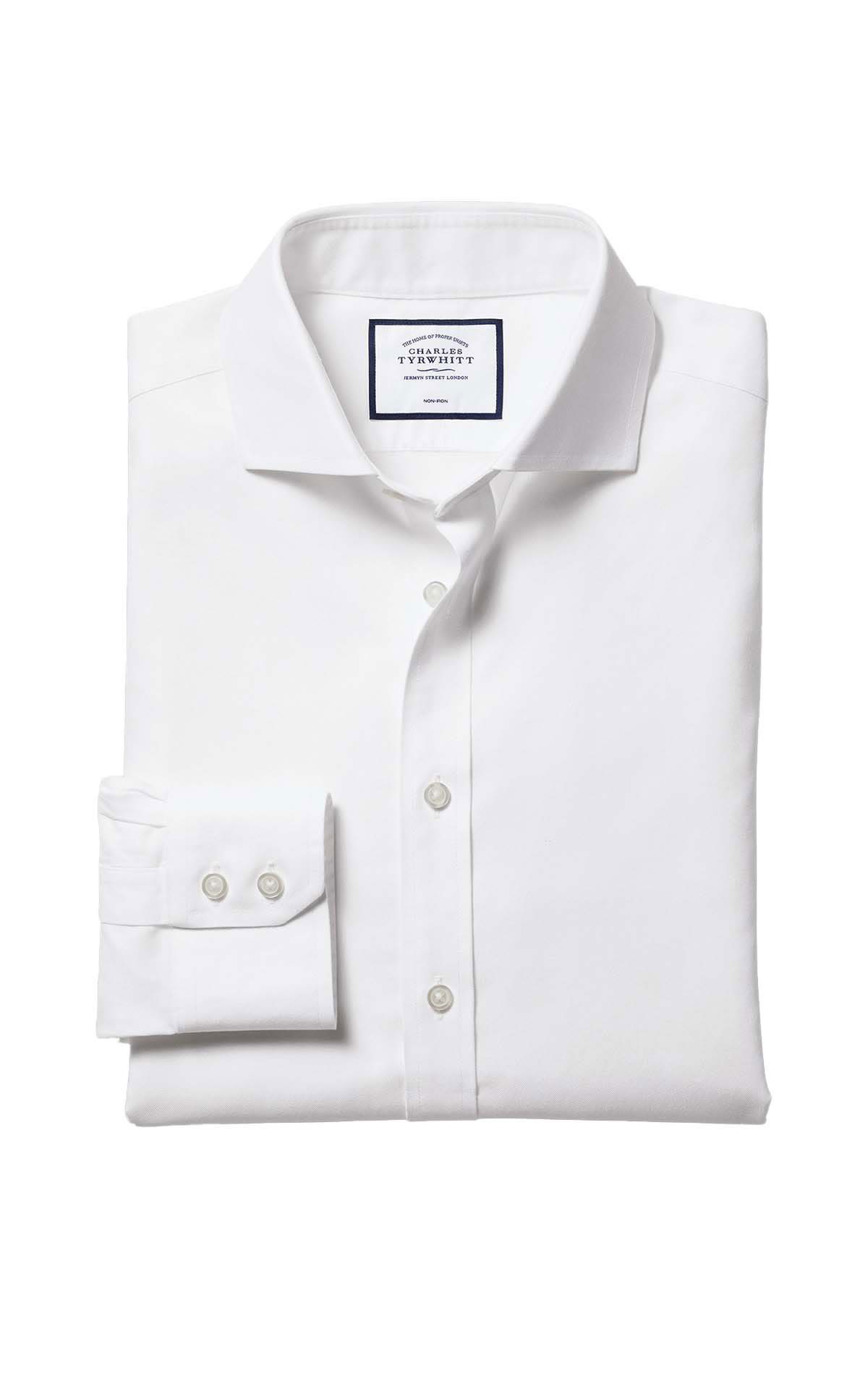 Charles Tyrwhitt White non-iron twill shirt from Bicester Village