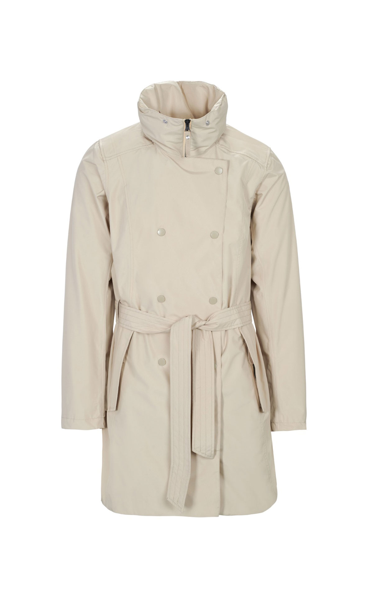 Waterproof beige trench coat with belt Helly Hansen