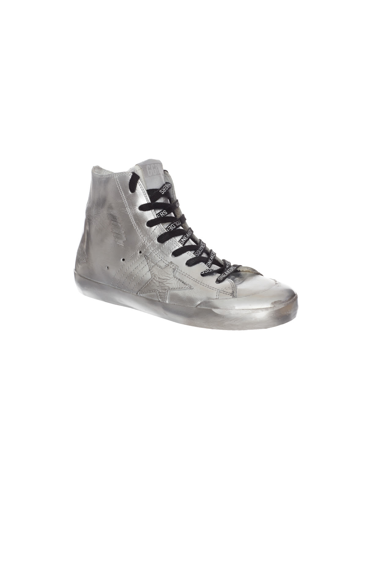 Golden Goose Women's francy silver limited edition trainer from Bicester Village