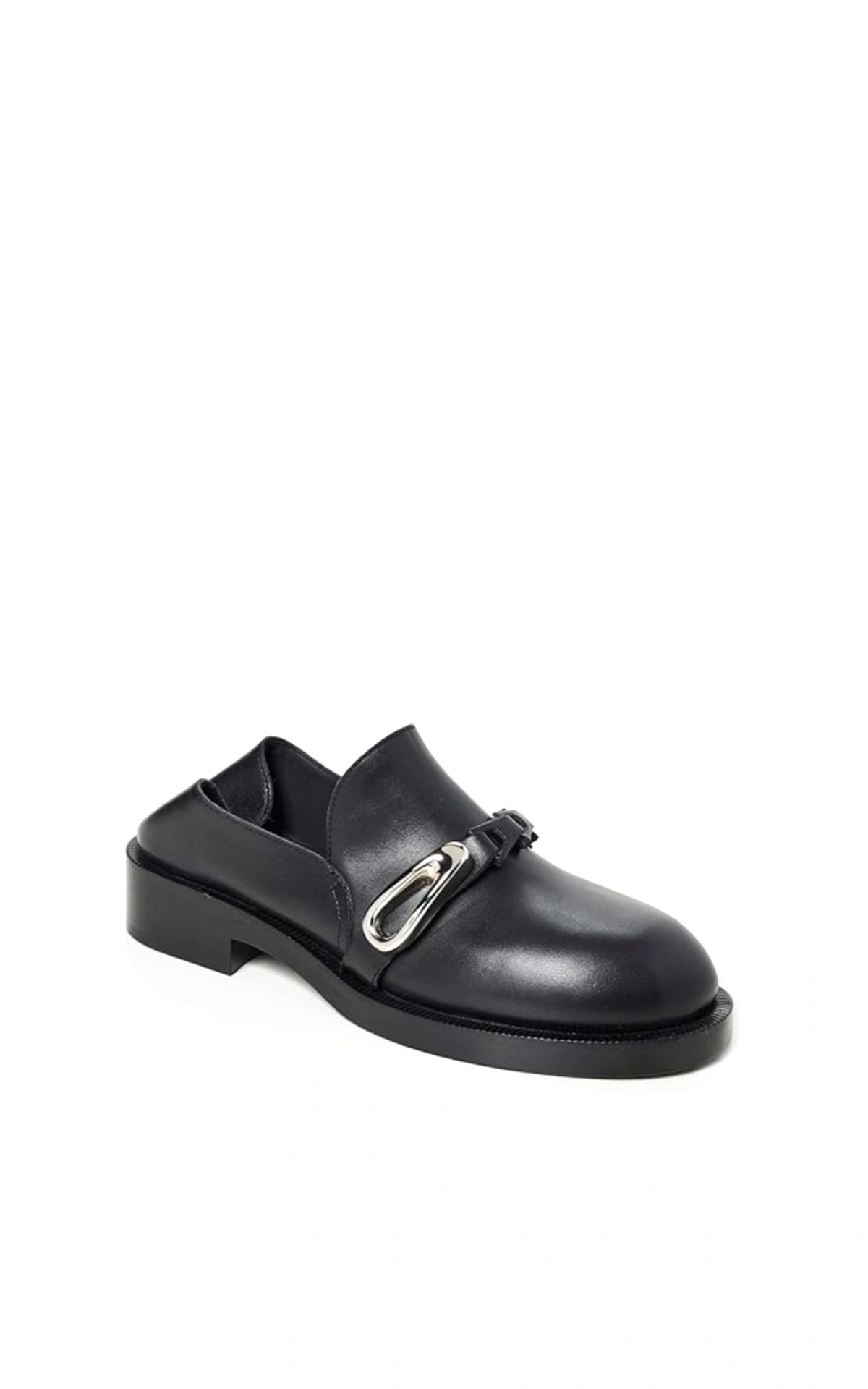 Rabanne Silver buckle loafers La Vallée Village