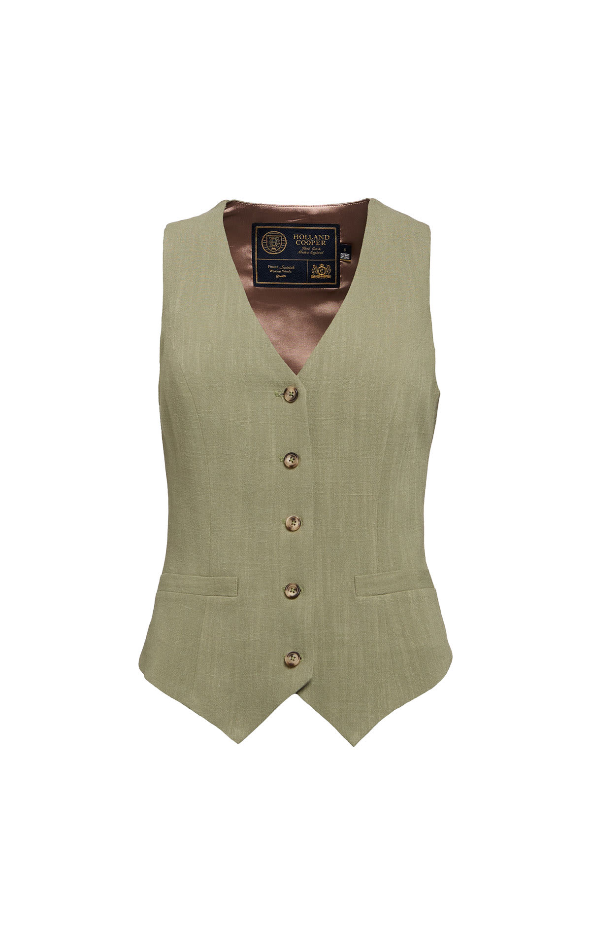 Holland Cooper Hampton waistcoat (sage green) from Bicester Village