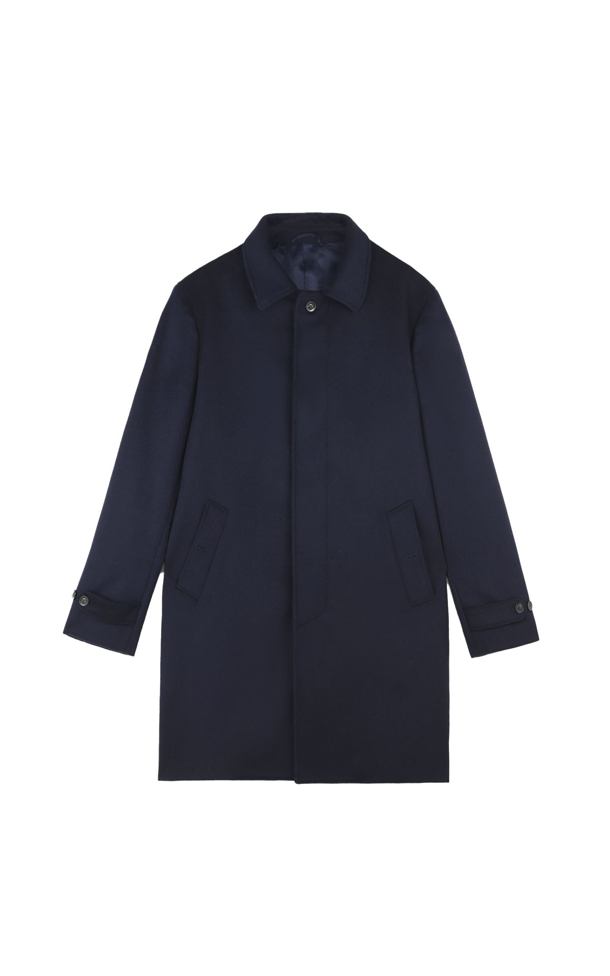 Navy blue long coat Scalpers outlet madrid las rozas village
