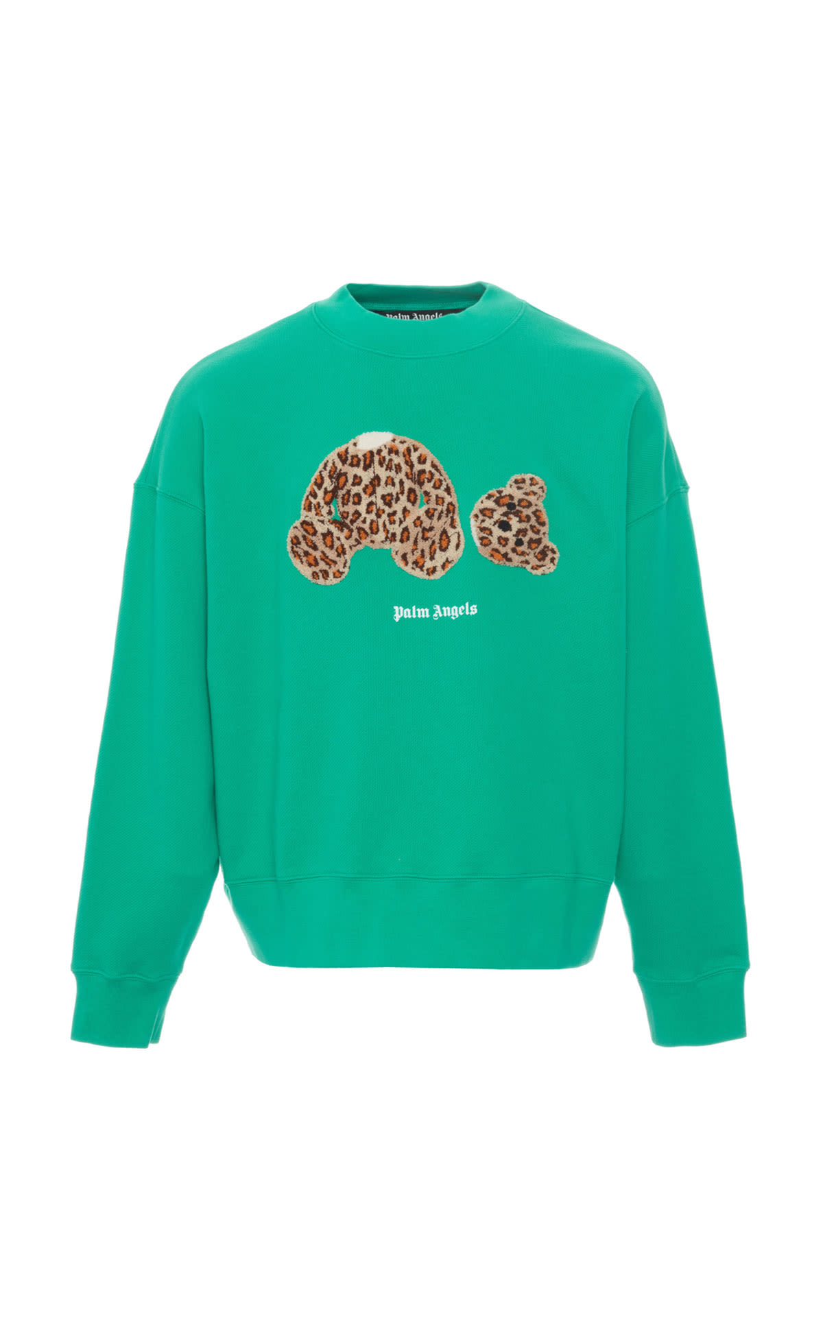 Palm Angels Leopard bear crew from Bicester Village