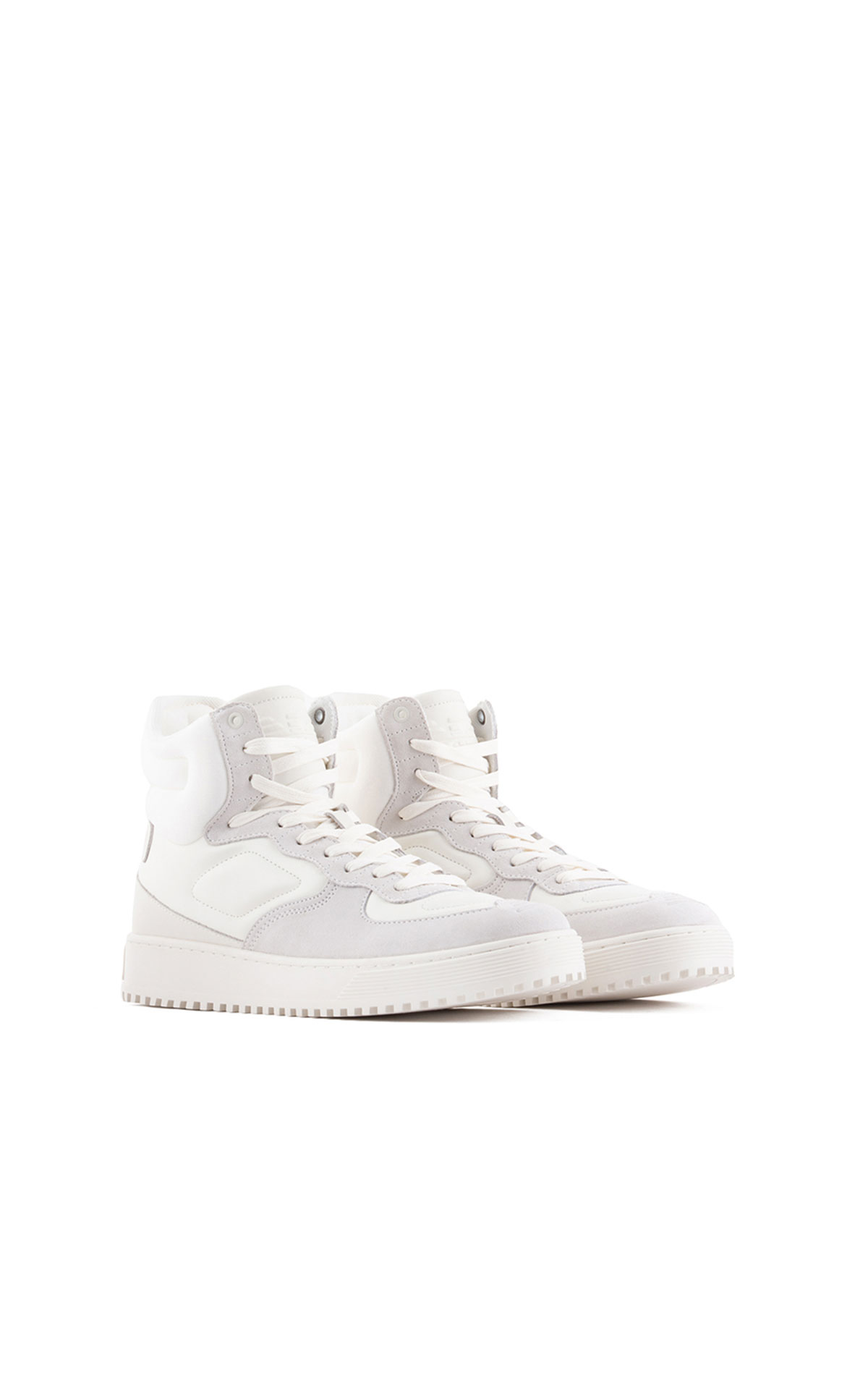 High white sneakers armani