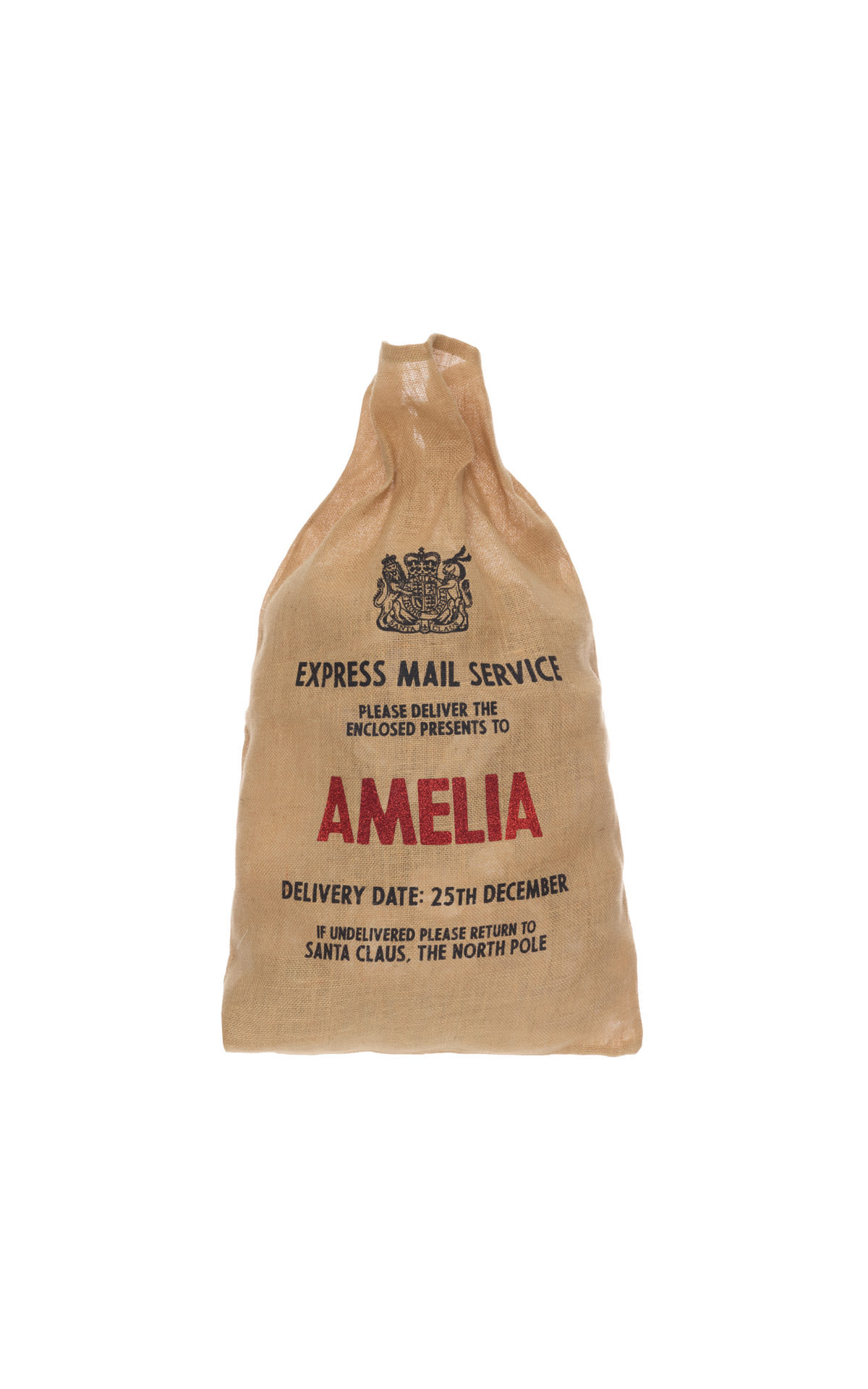 The Village Workshop Personalised sacks from Bicester Village
