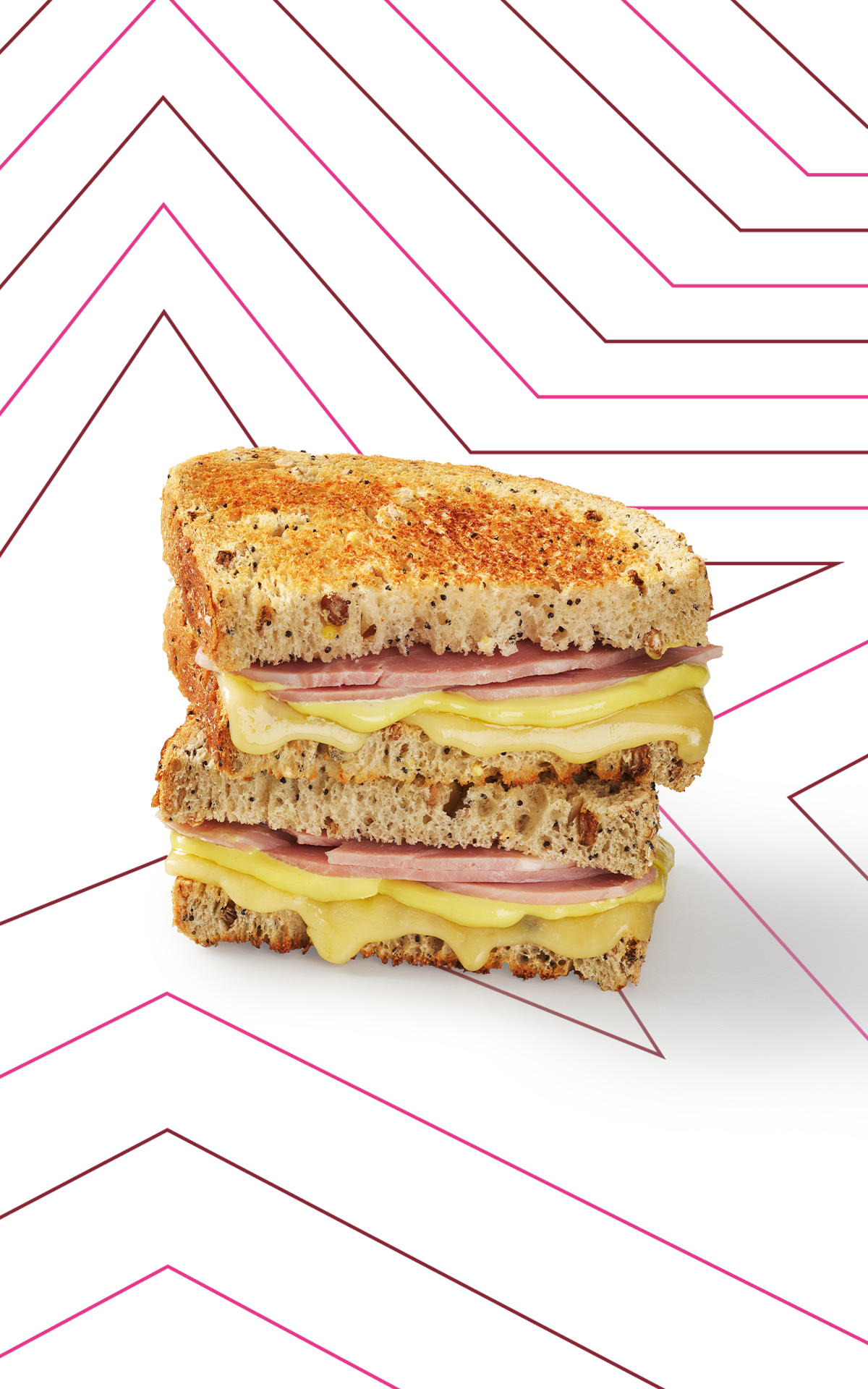 Pret a manger Ham, Cheese & Mustard Toastie Sandwich La Vallée Village