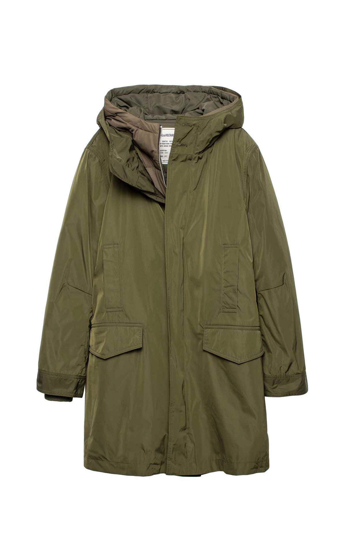 Khaki green parka Zaig & voltaire outlet madrid als rozas village