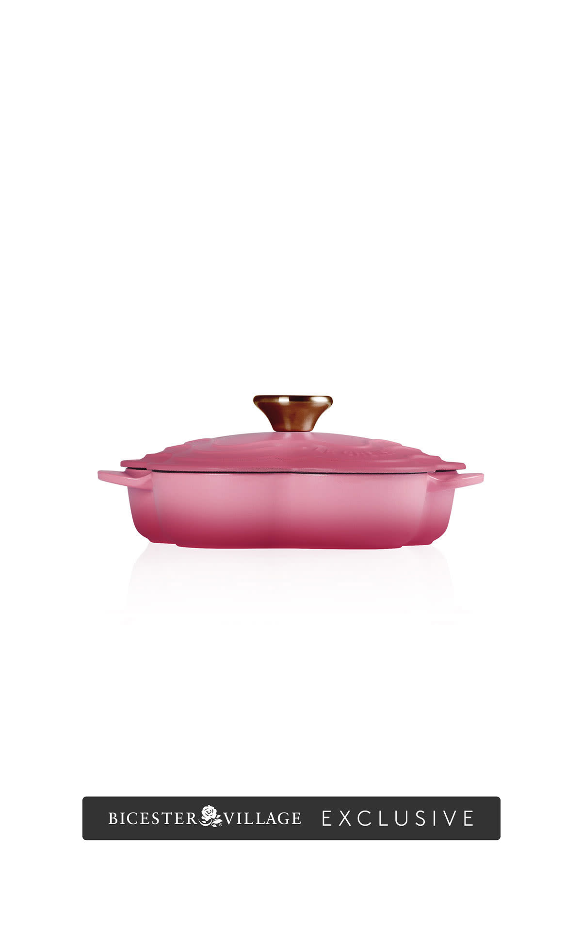 Le Creuset Flower dish 20cm berry  from Bicester Village
