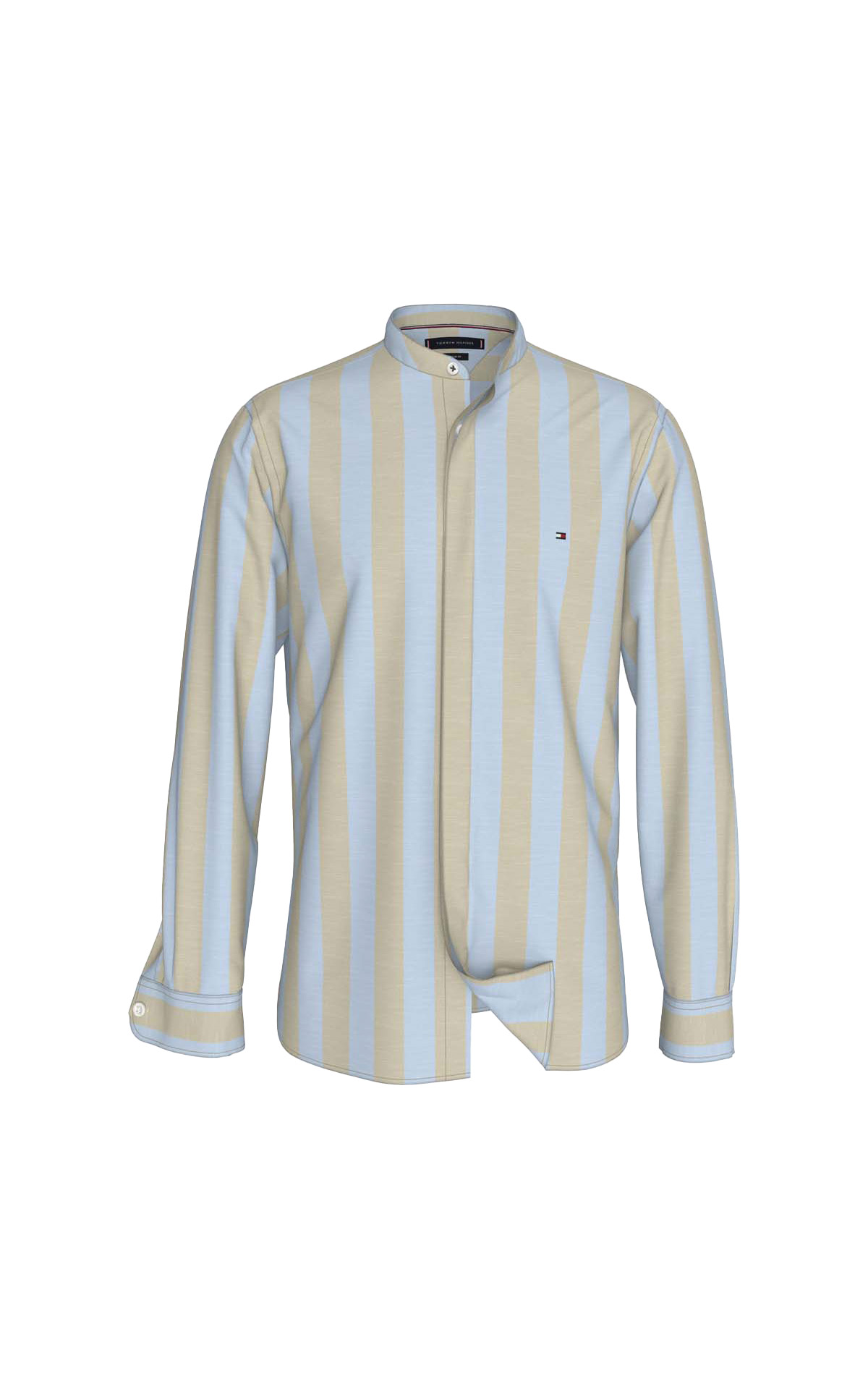 Two-tone dark blue and light blue denim shirt Tommy Hilfiger