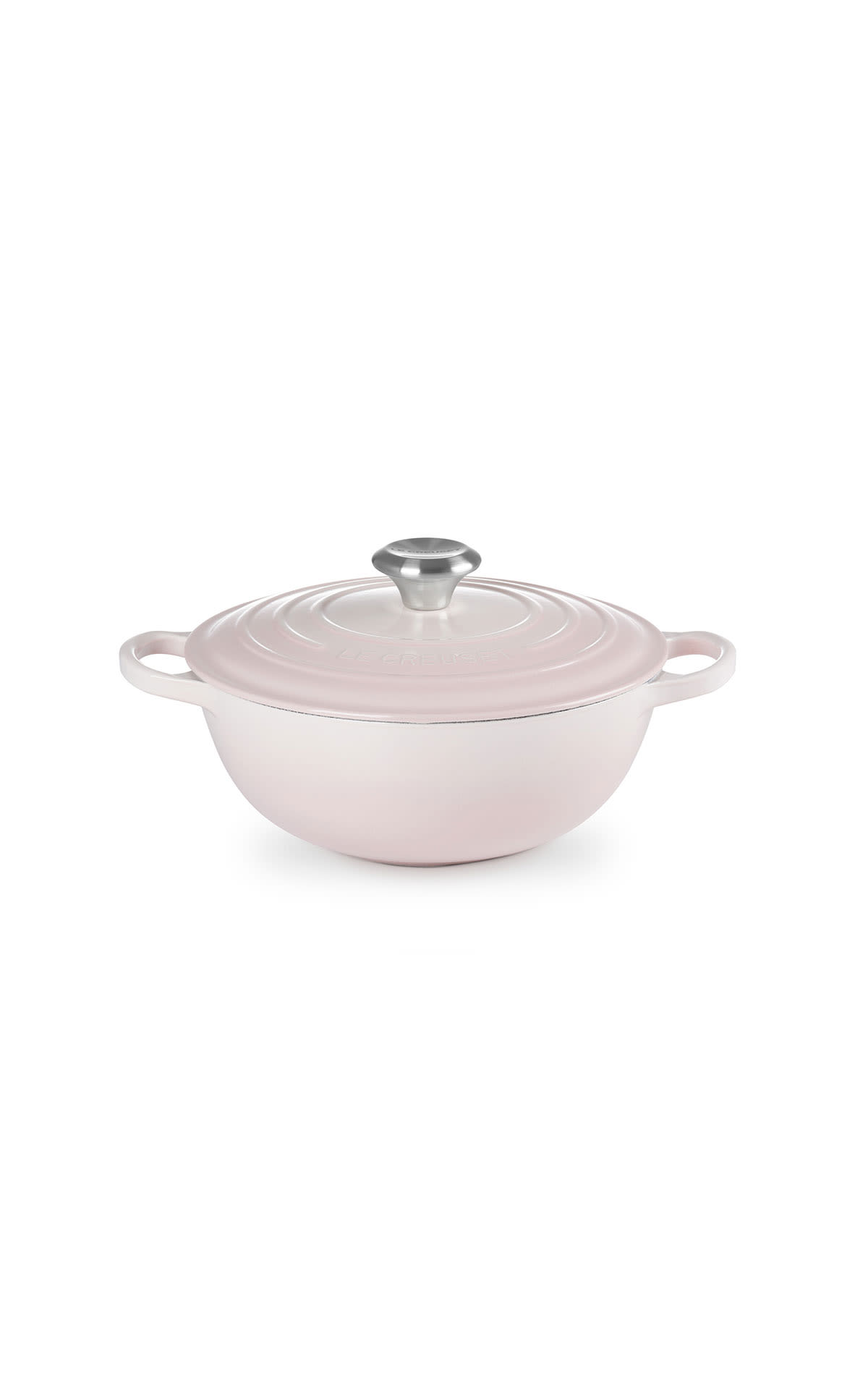 Le Creuset Soup pot shell pink from Bicester Village