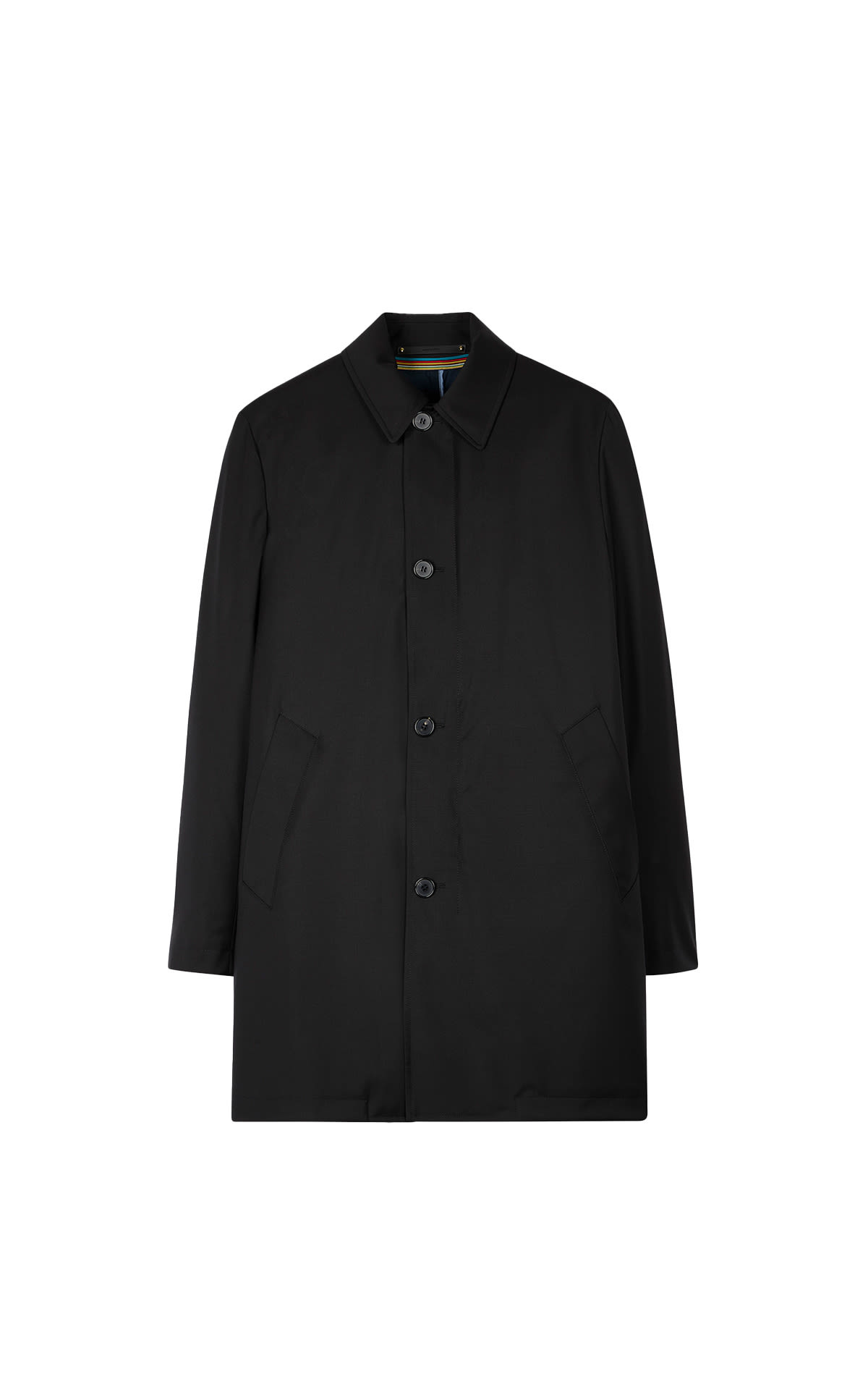Paul Smith Black loro piana storm system mac from Bicester Village