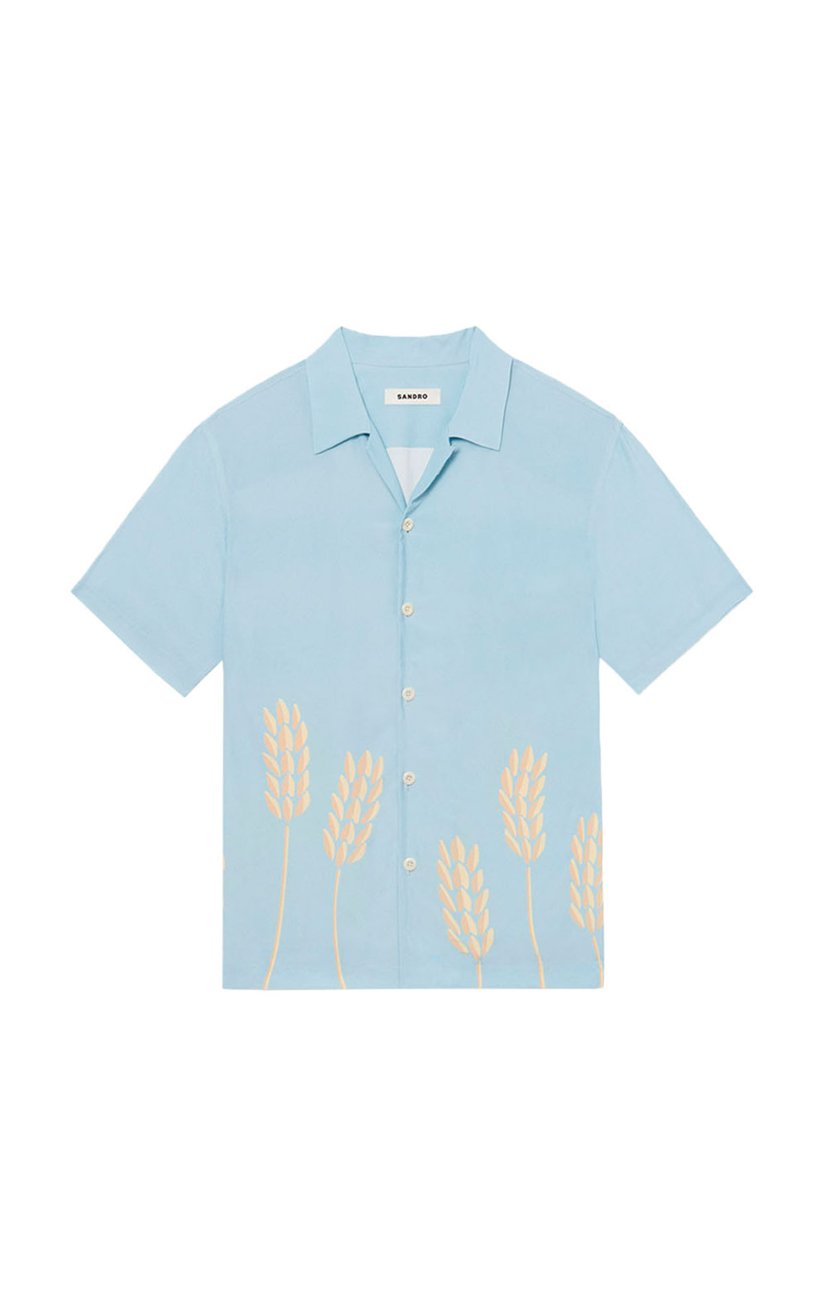 Light blue short sleeve shirt Sandro