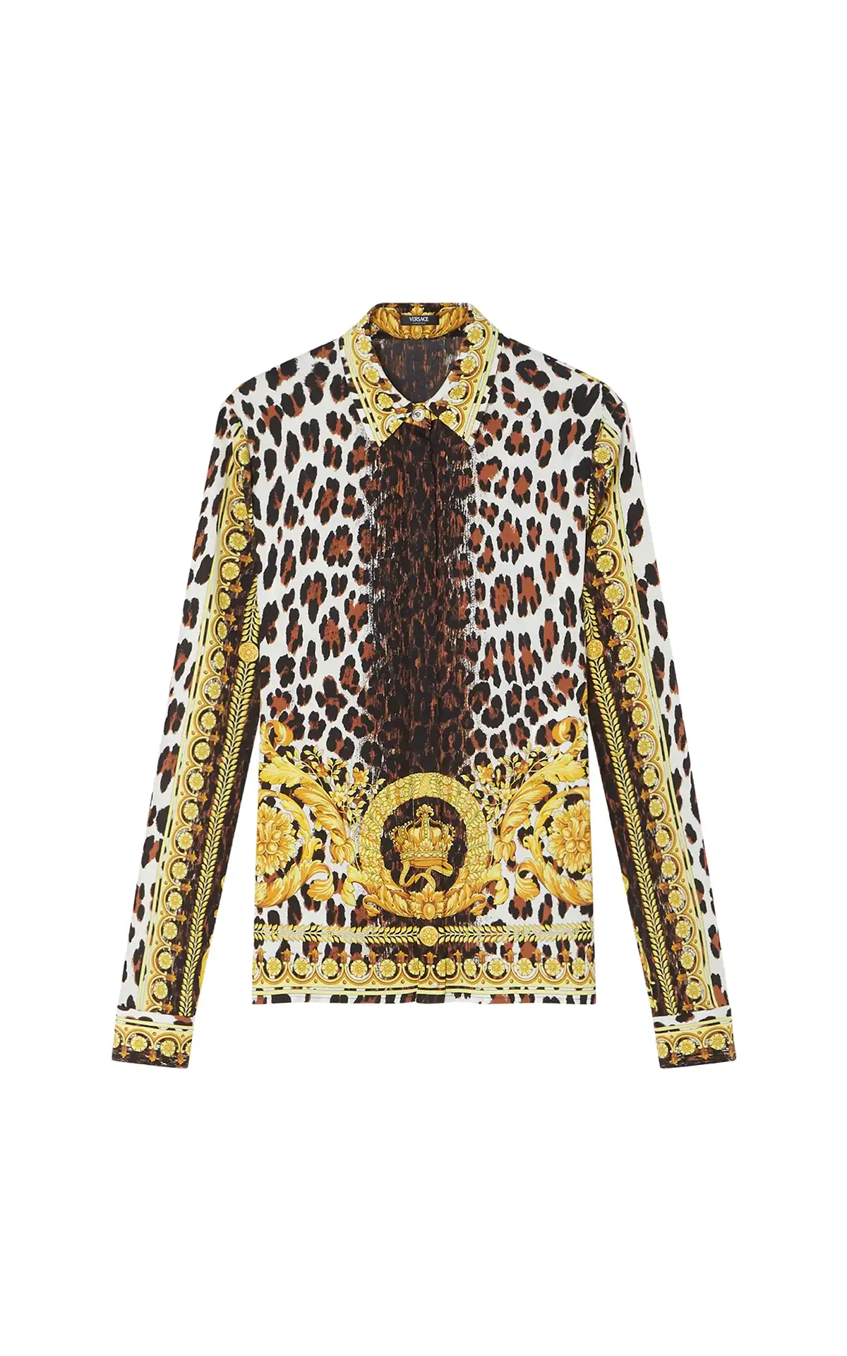 Versace Barocco silk shirt La Vallée Village