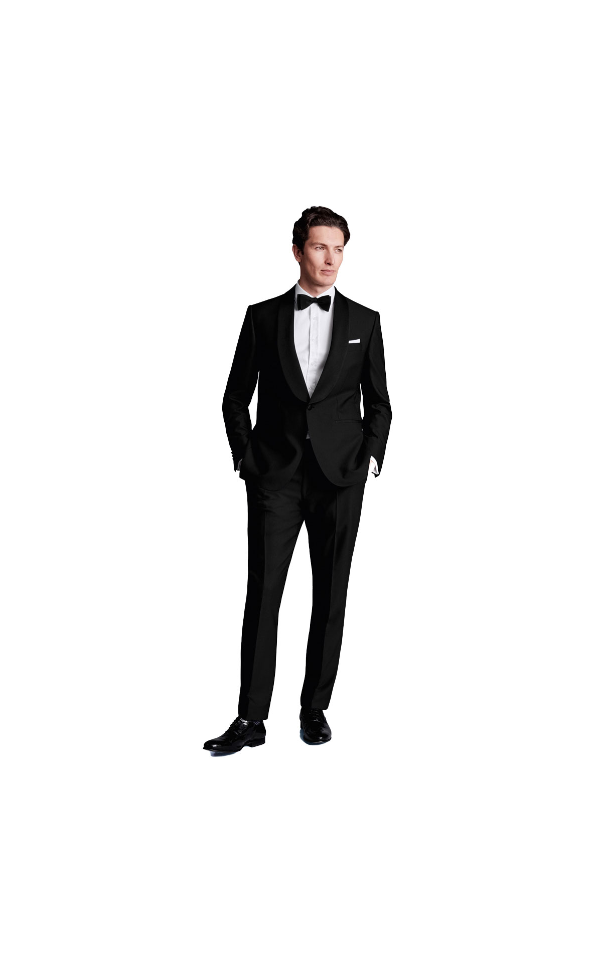 Charles Tyrwhitt Shawl Lapel Tuxedo Dinner Suit Black from Bicester Village