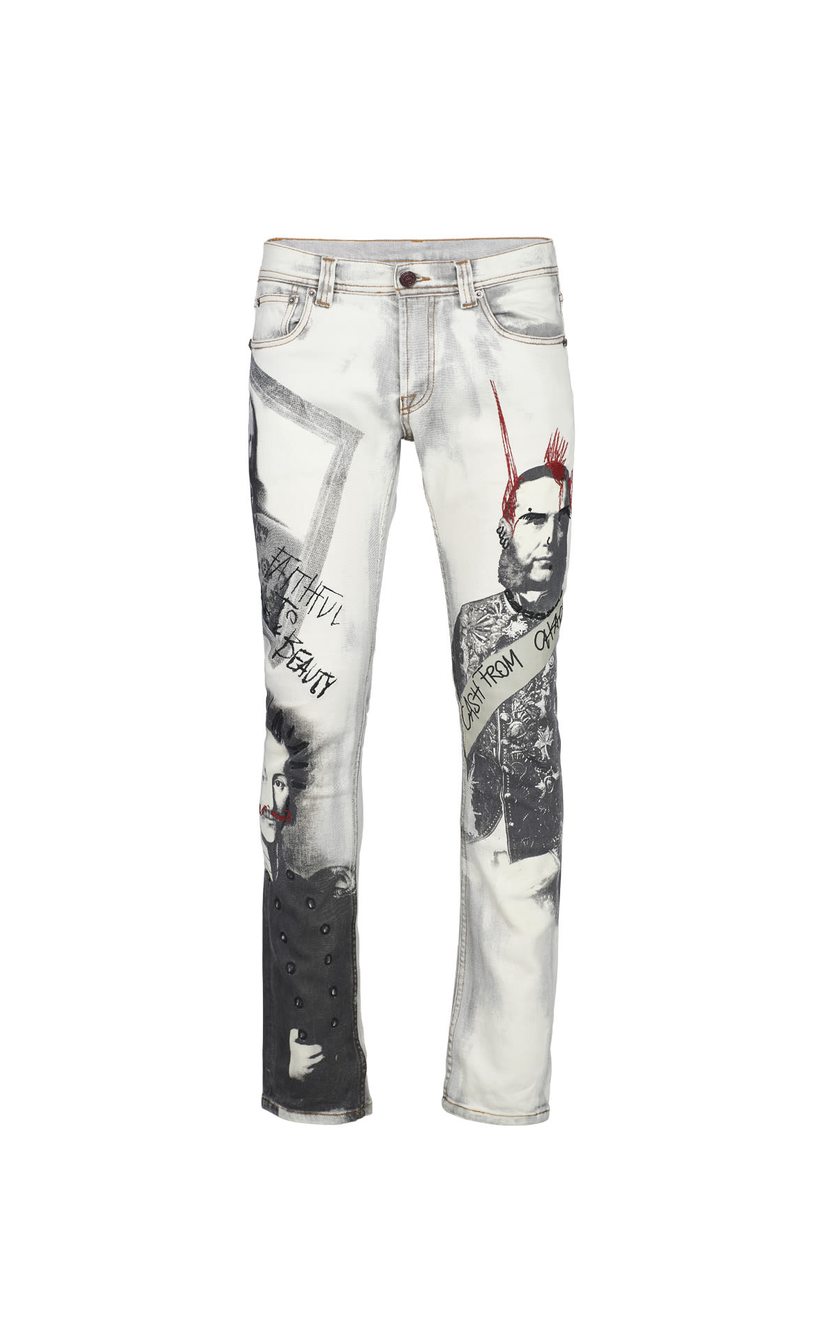 Printed white jeans Etro