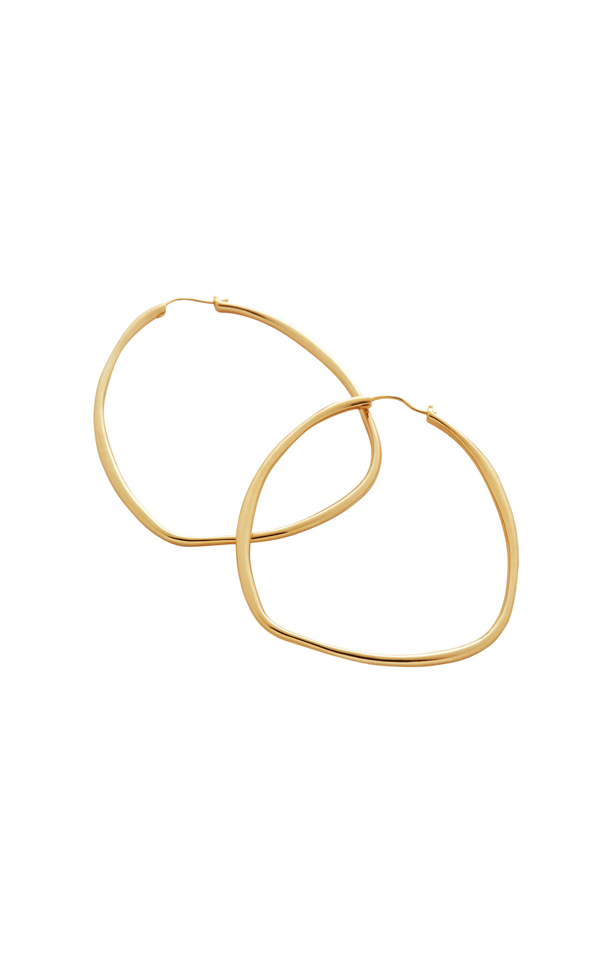 Monica Vinader 18k Gold Vermeil Nura Reef Slim Large Hoop Earrings  from Bicester Village