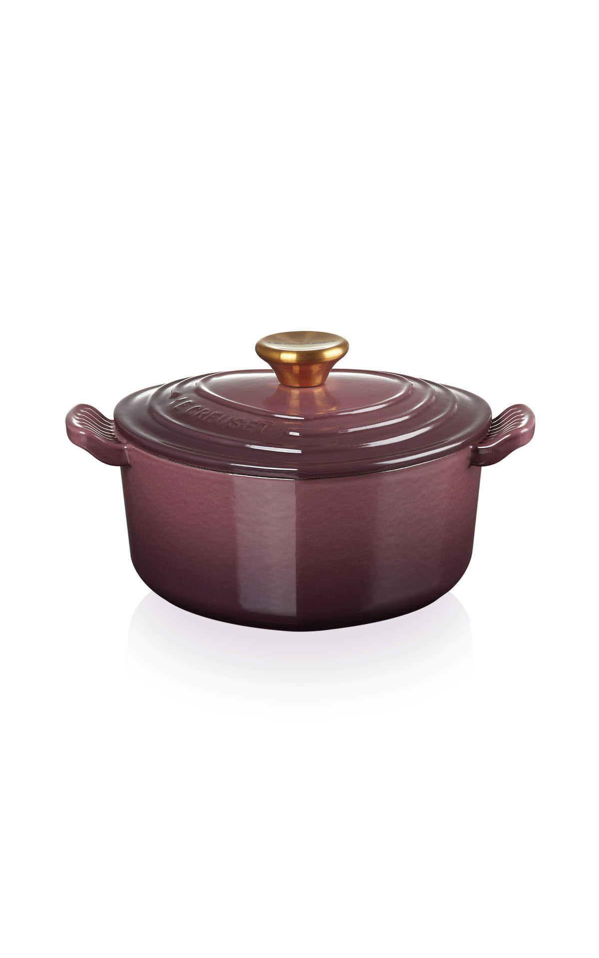 Le Creuset 20cm heart casserole fig from Bicester Village