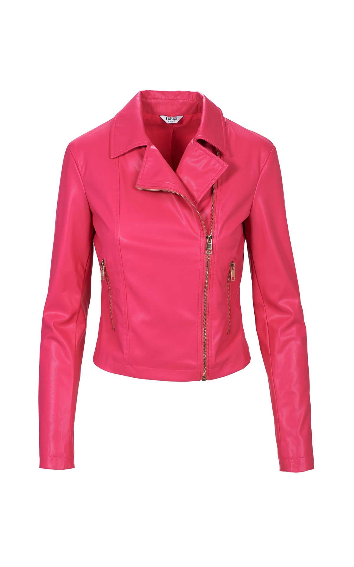 pink leather jacket Philipp Plein