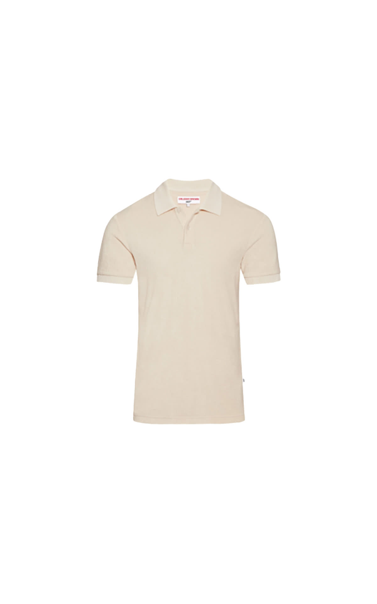 Orlebar Brown Dr no knitted polo ivory from Bicester Village