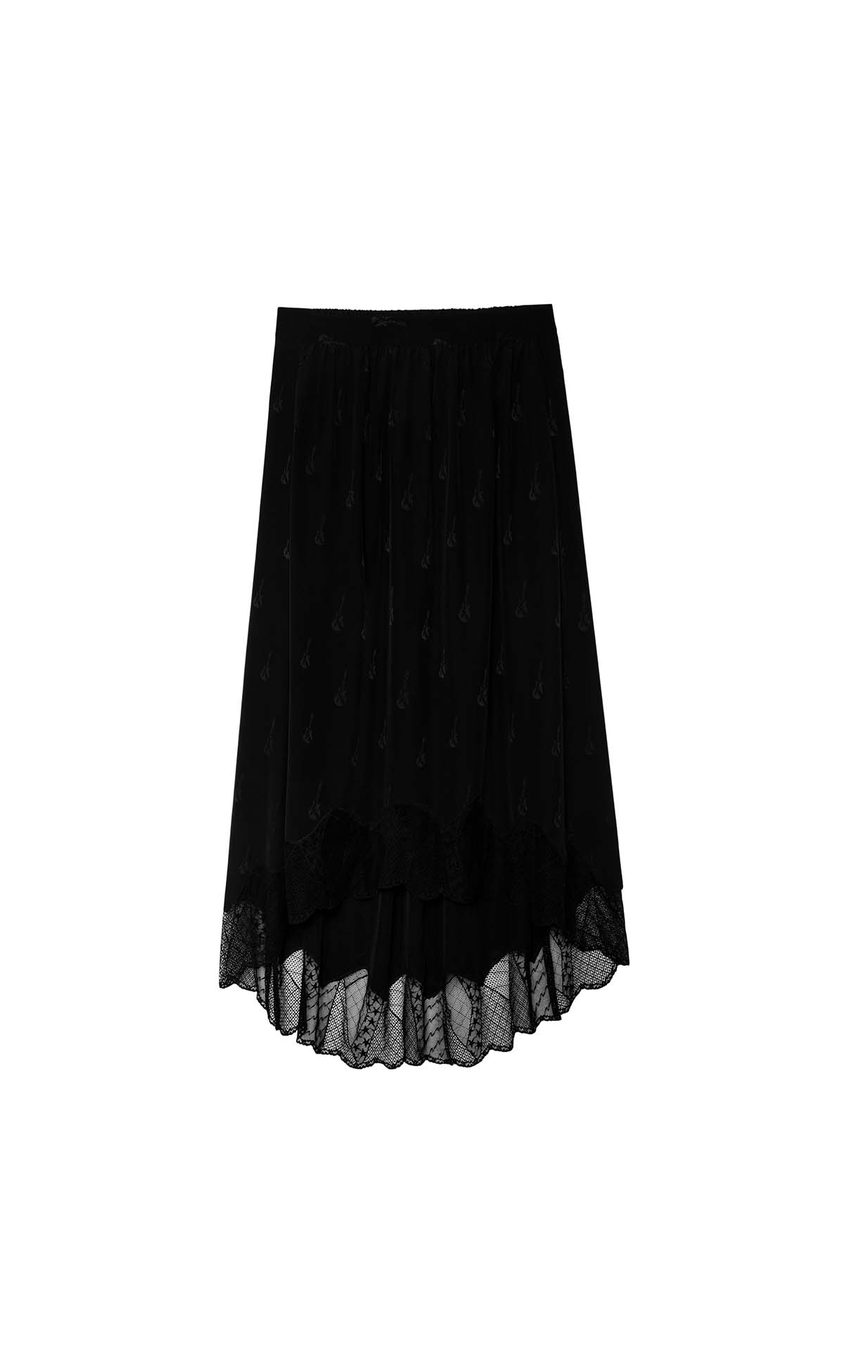 Long black skirt outlet zadig & voltiare madrid las rozas village