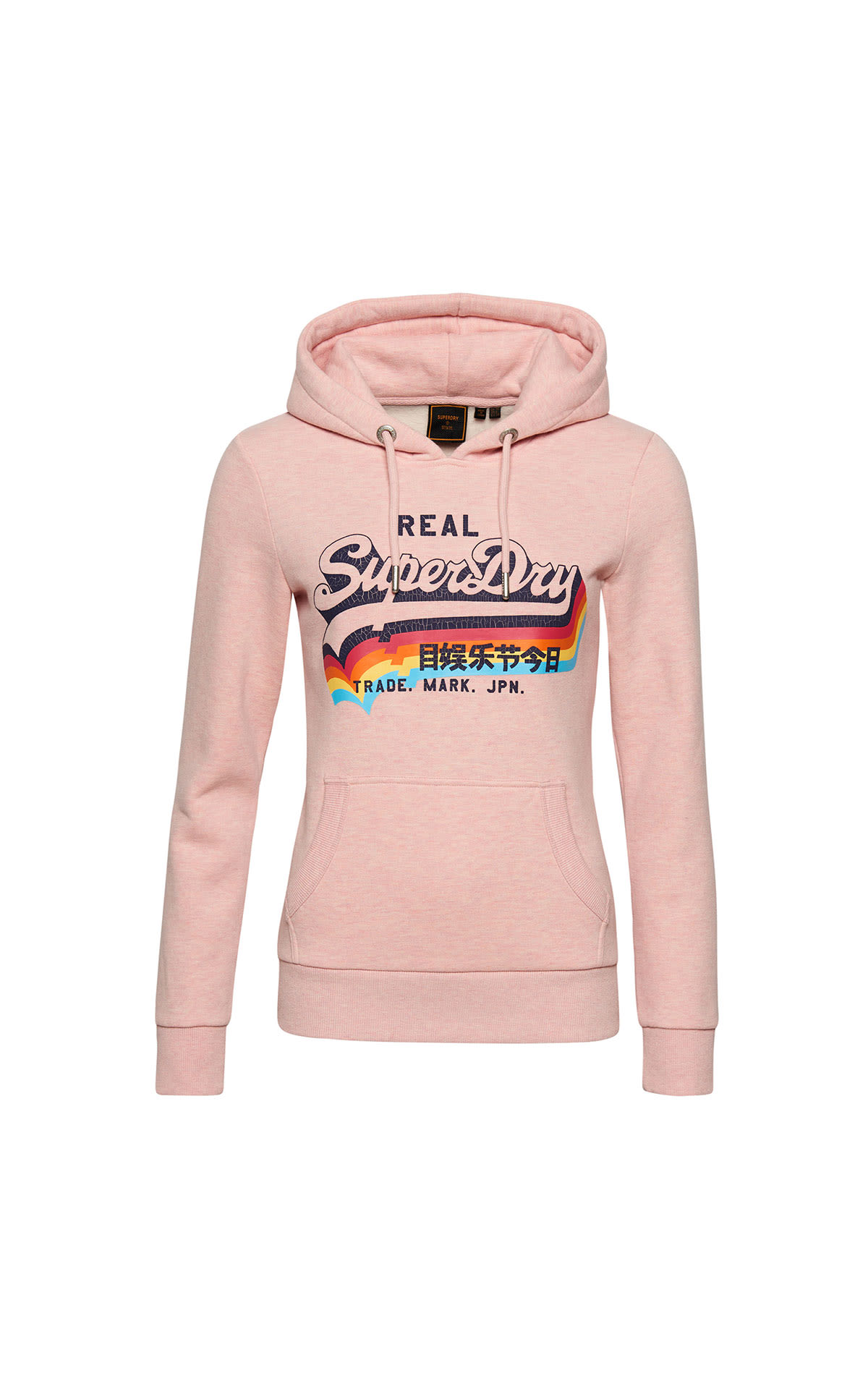 Superdry VL hood shell pink marl from Bicester Village