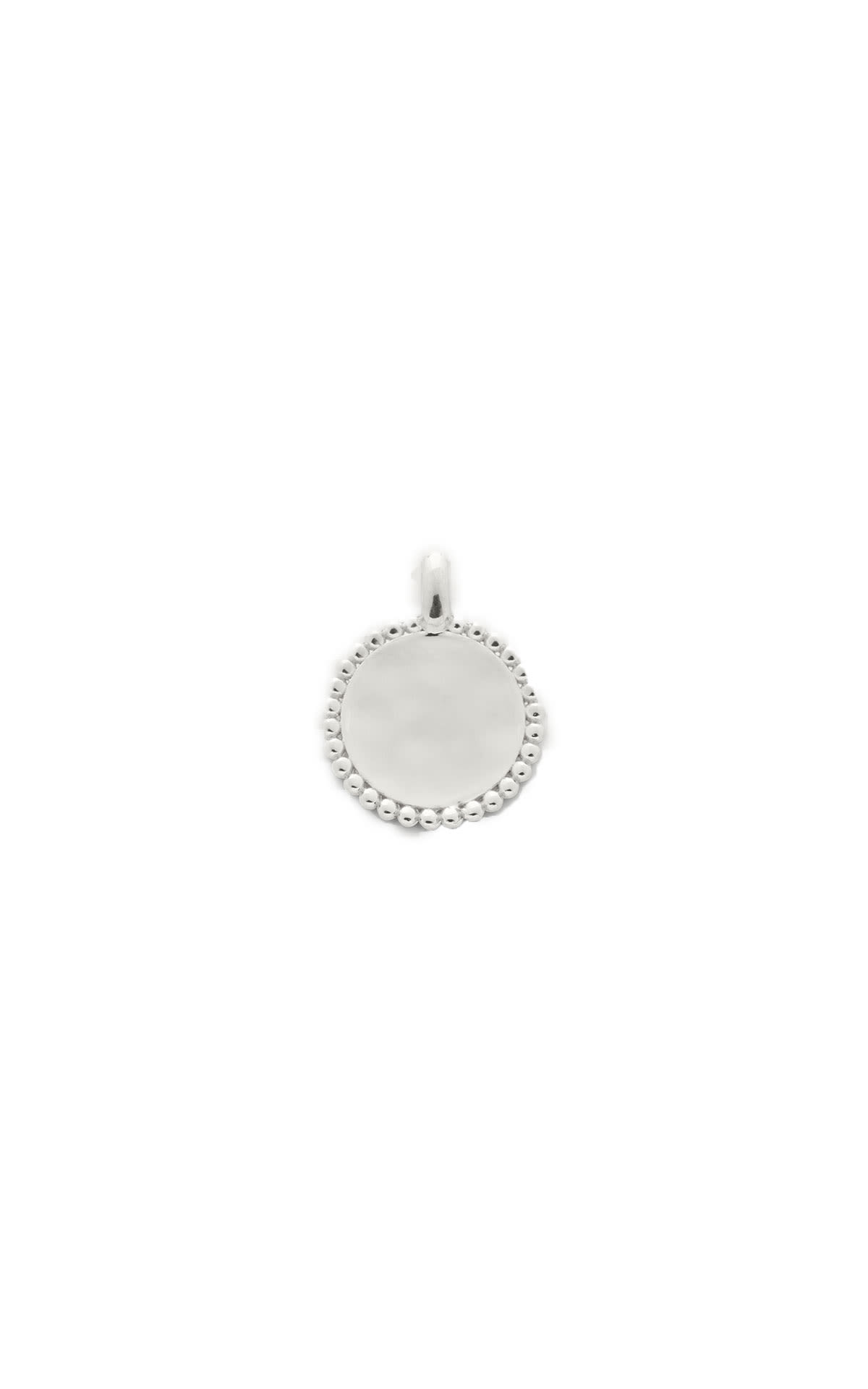 Monica Vinader  Sterling silver deia beaded pendant charm from Bicester Village