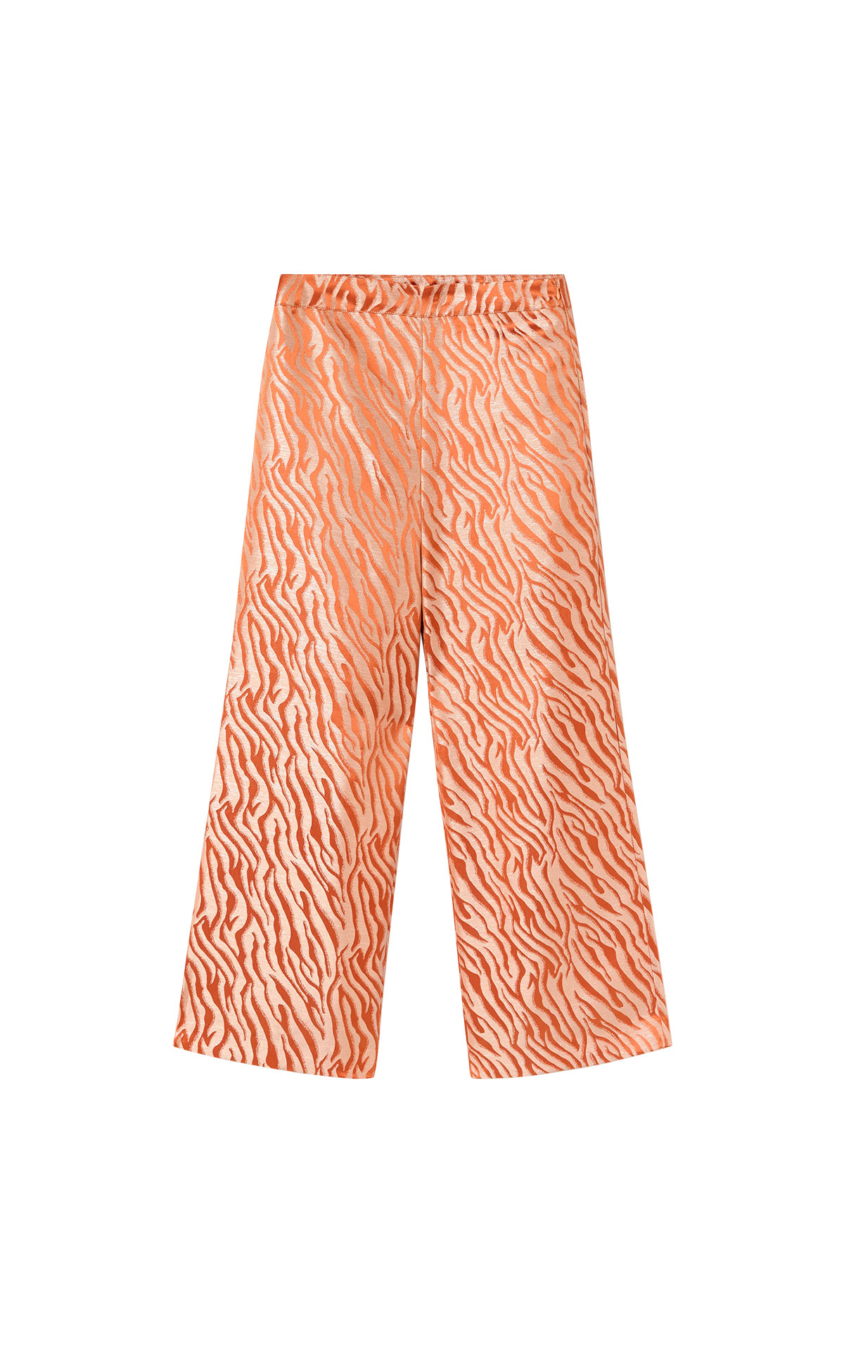 Metallic printed wide leg pants lola casademunt outlet barcelona la roca village