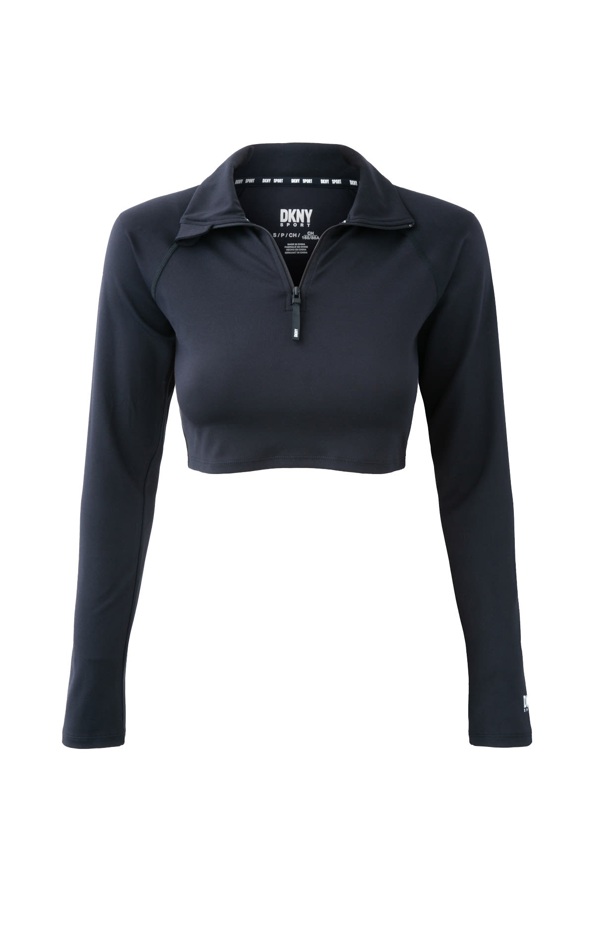 Long-sleeved cropped polo shirt DKNY
