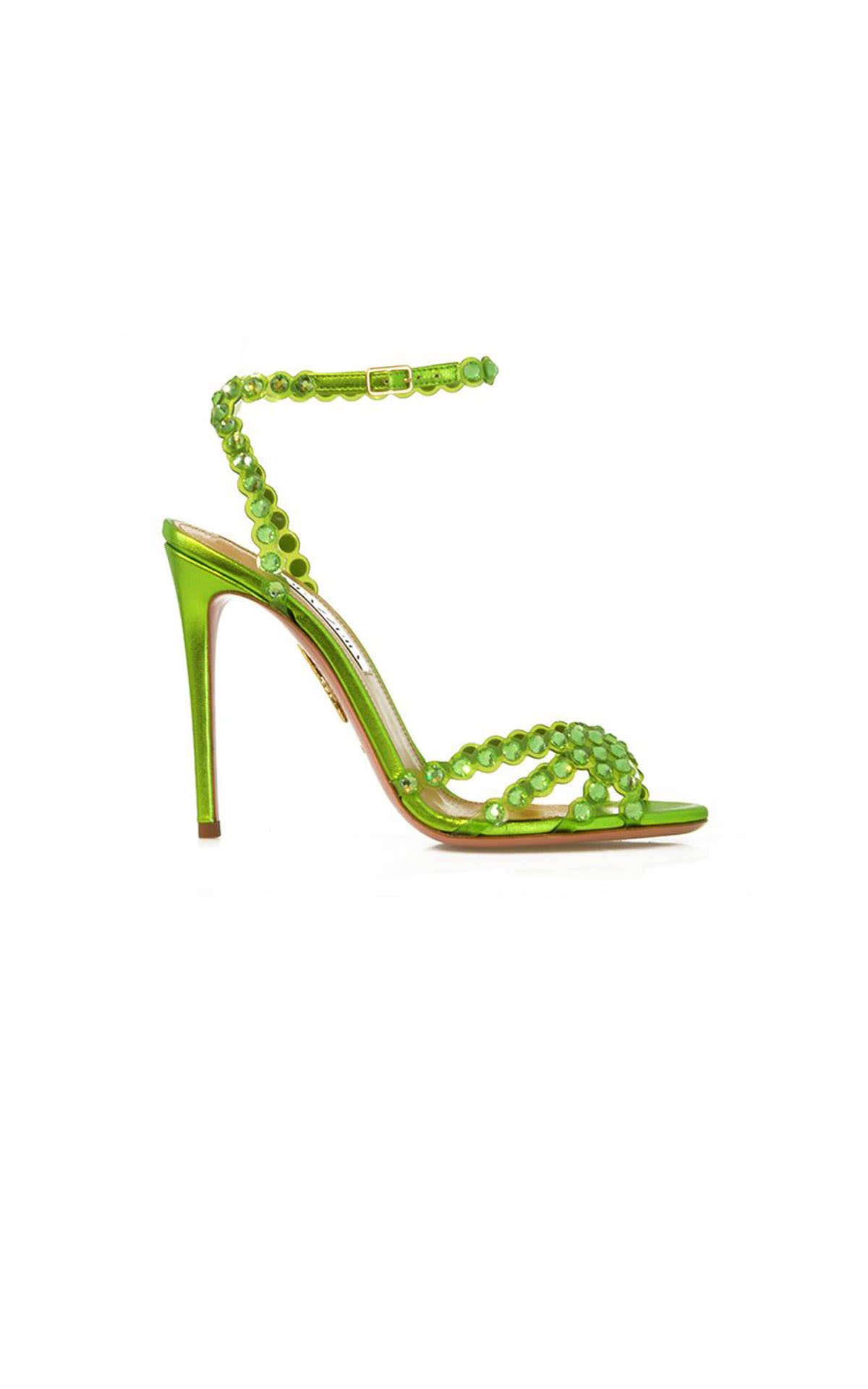 Aquazzura Tequila sandal 105 lime from Bicester Village