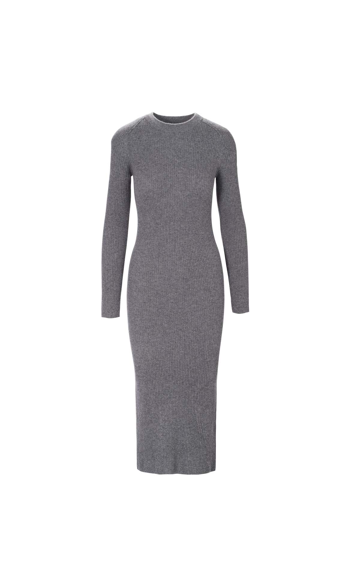 Long grey knitted dress ba&sh outlet barcelona la roca village