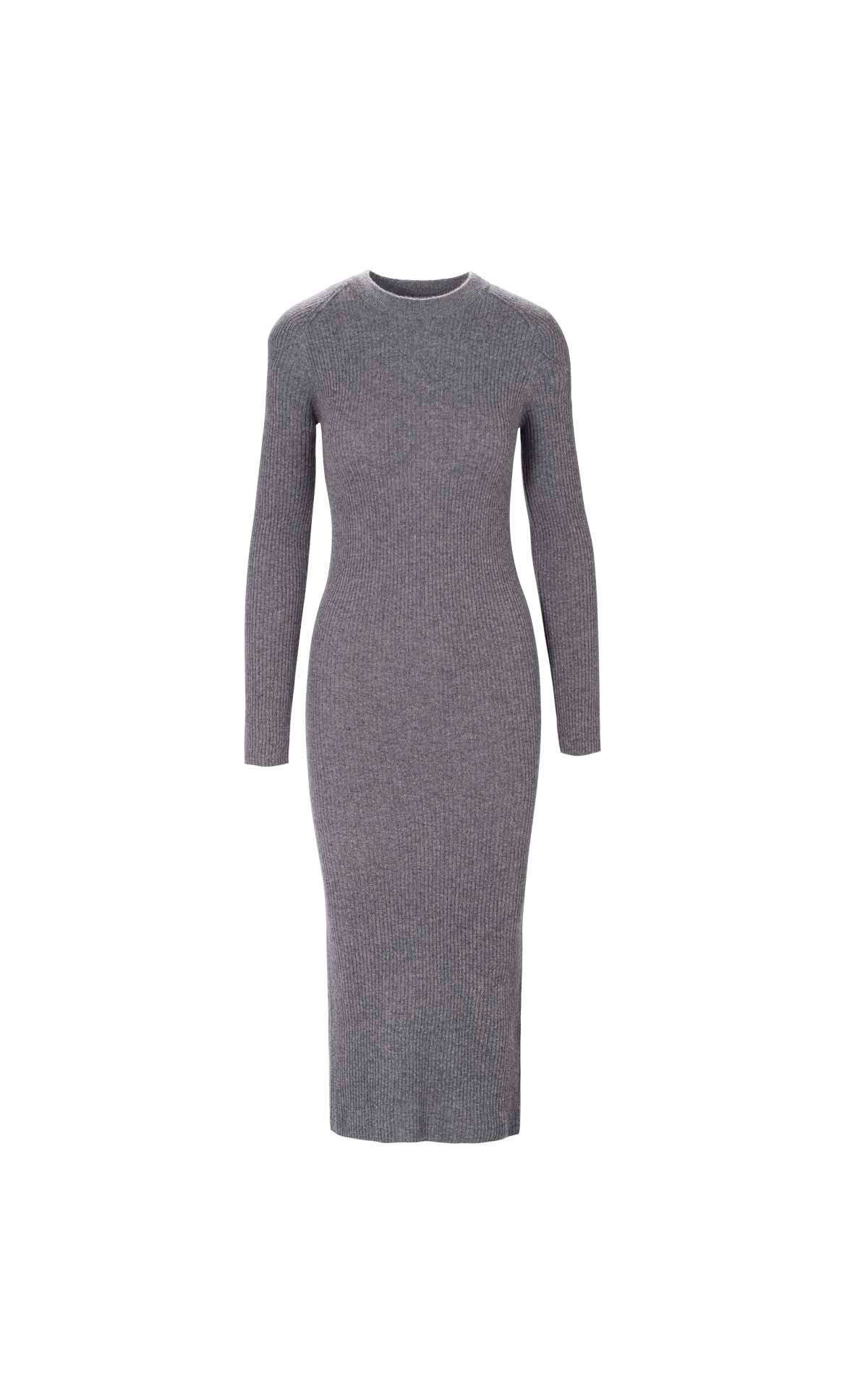Long grey knitted dress ba&sh outlet barcelona la roca village