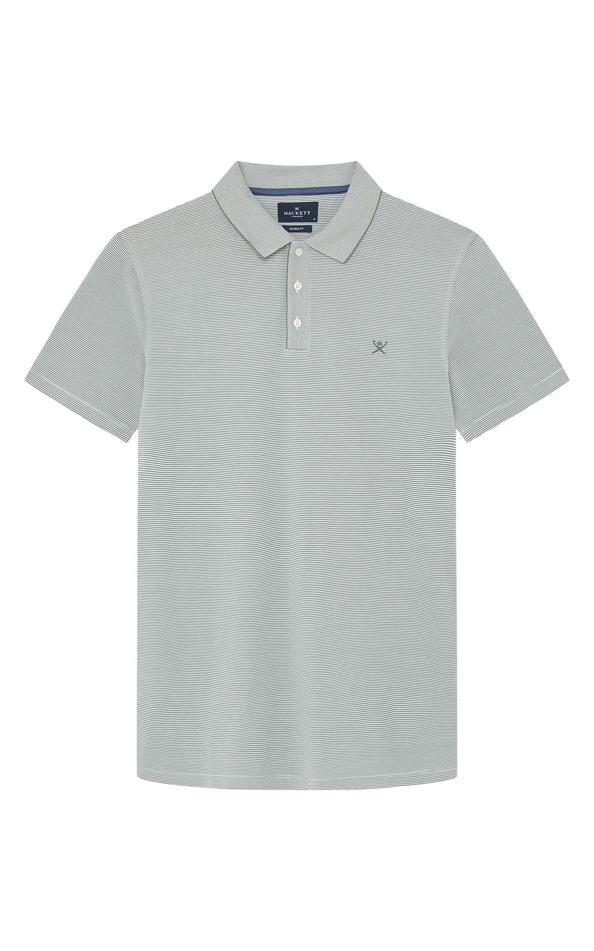 Light green striped polo hackett london outlet madrid las rozas village