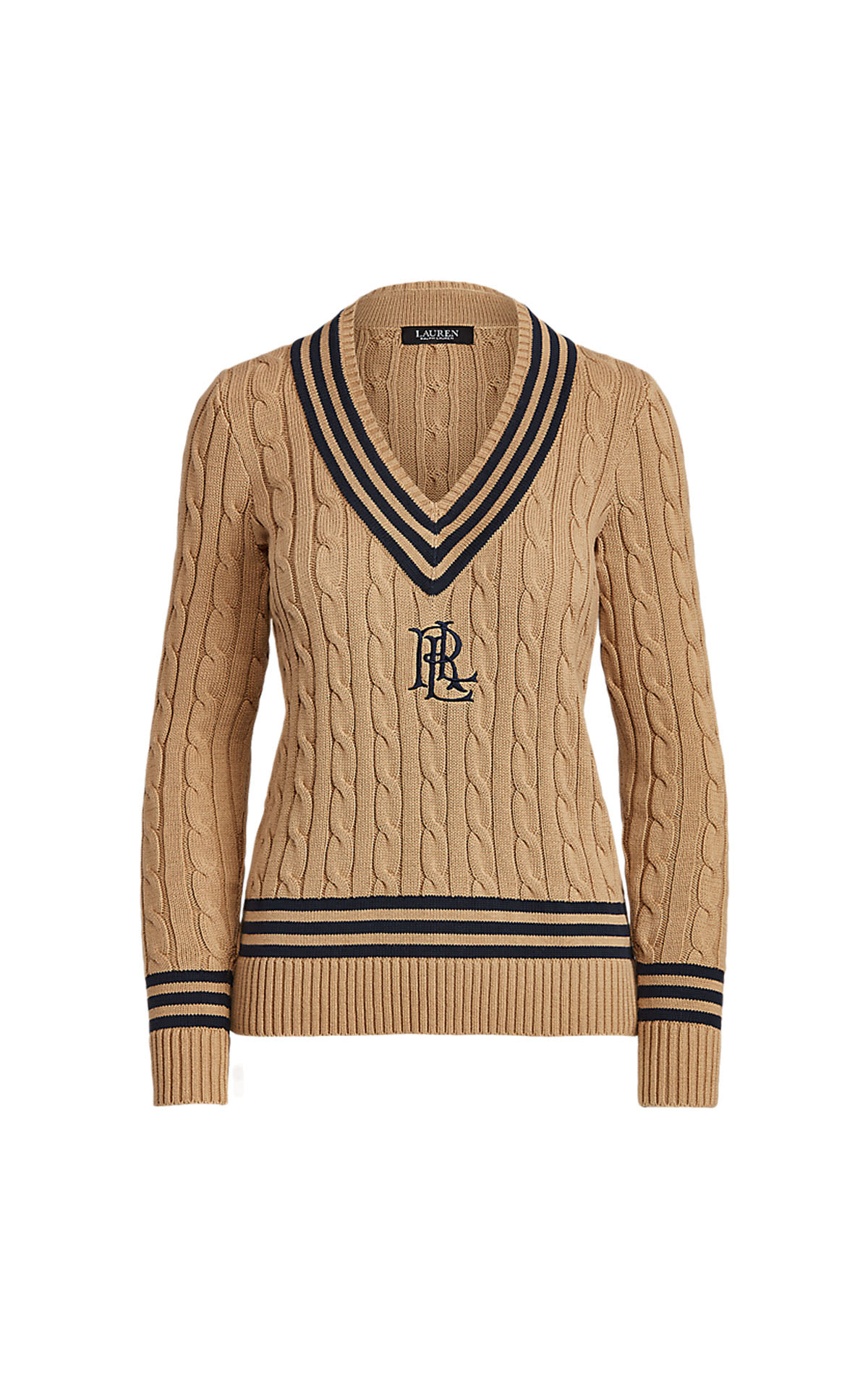 College style cable knit jumper Polo Ralph Lauren Women